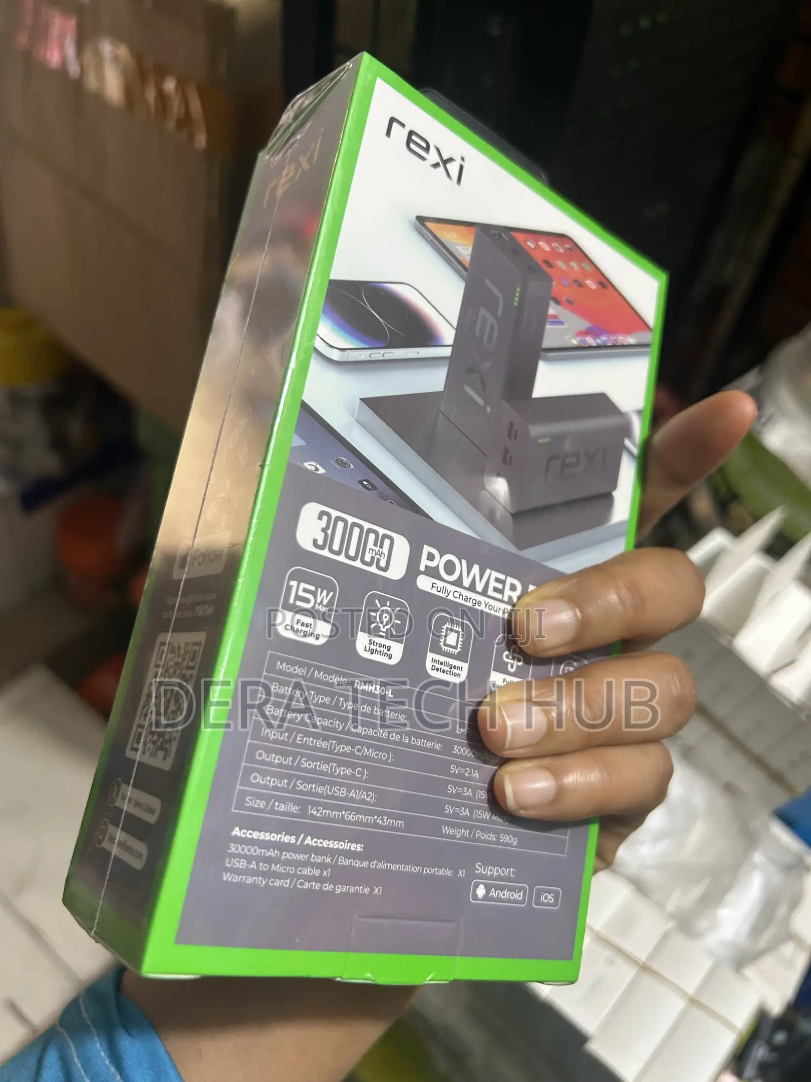 Rexi 30000mah Power Bank With 15w Fast Charging