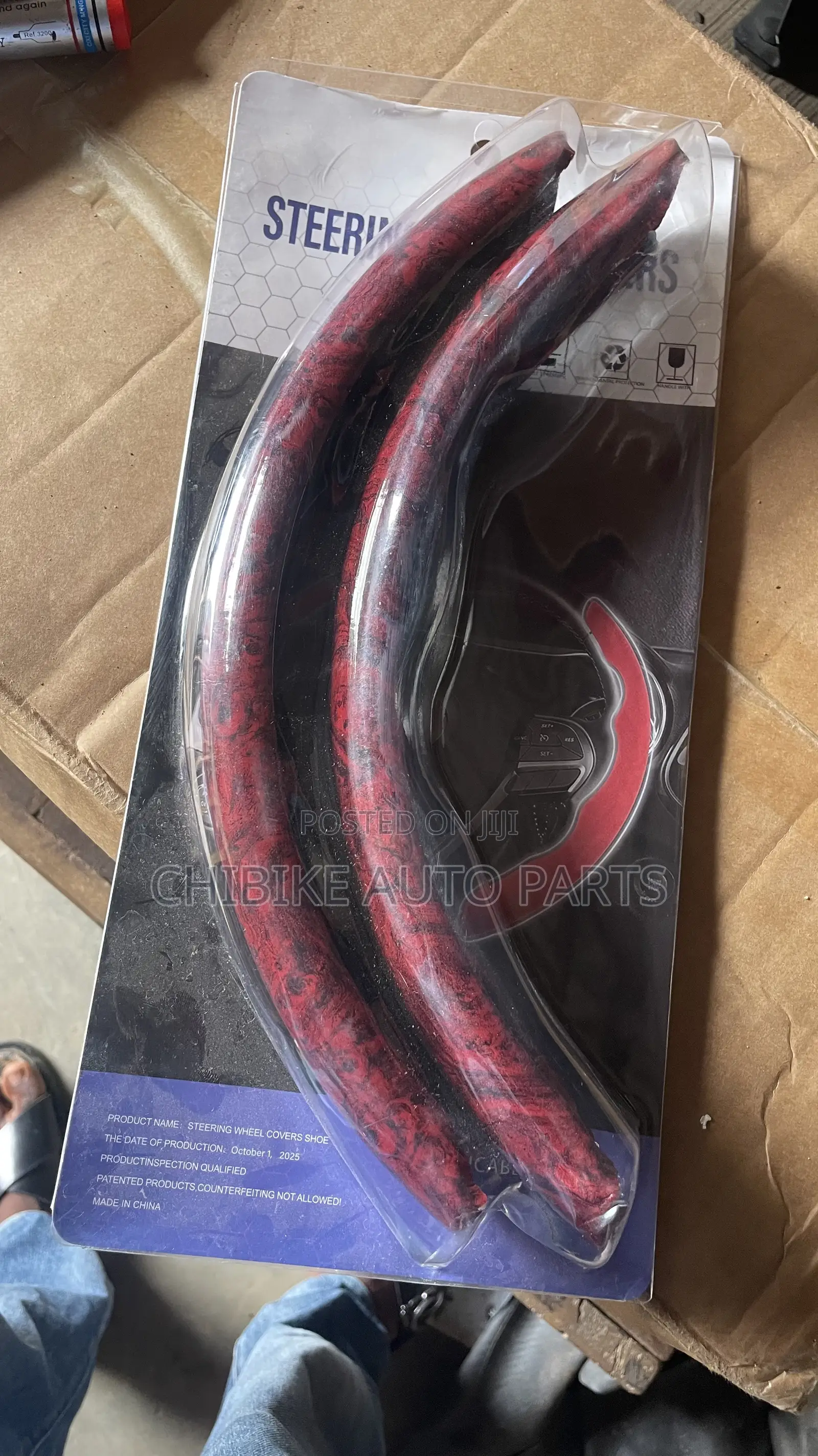Red Formica Steering Cover