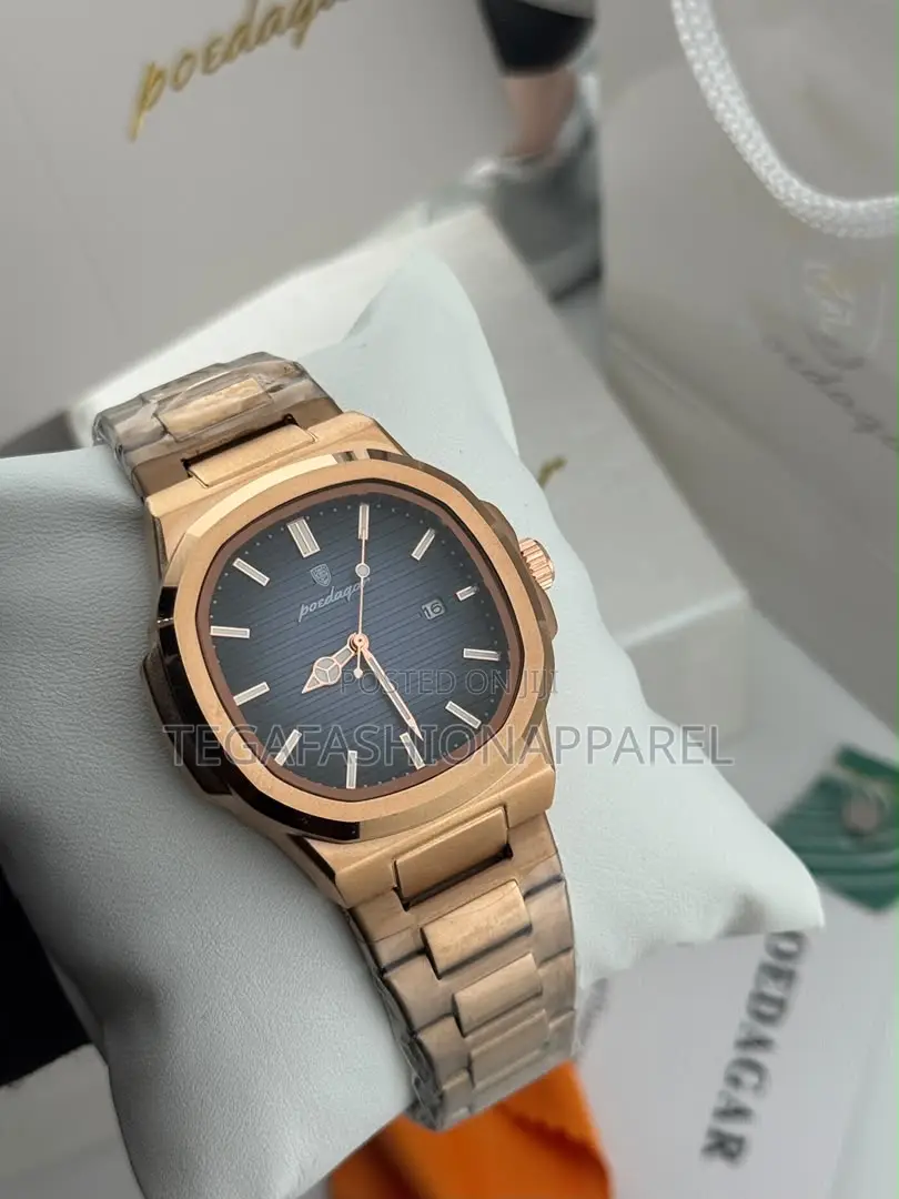 Poedagar Cubit-Style Chain Men's Watch