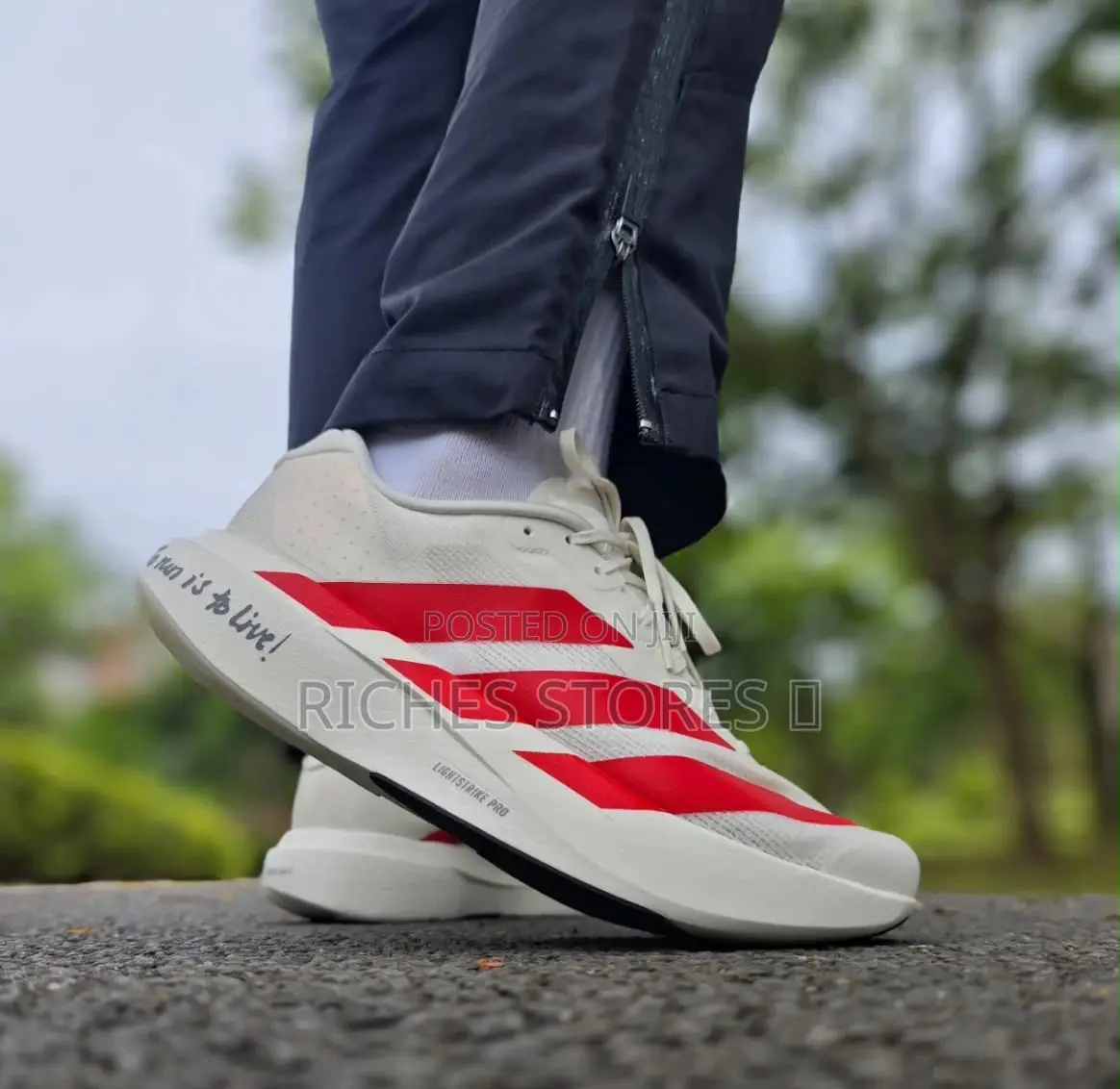 Adidas Adizero Evo Sl Offwhite Better Scarlet SNKS