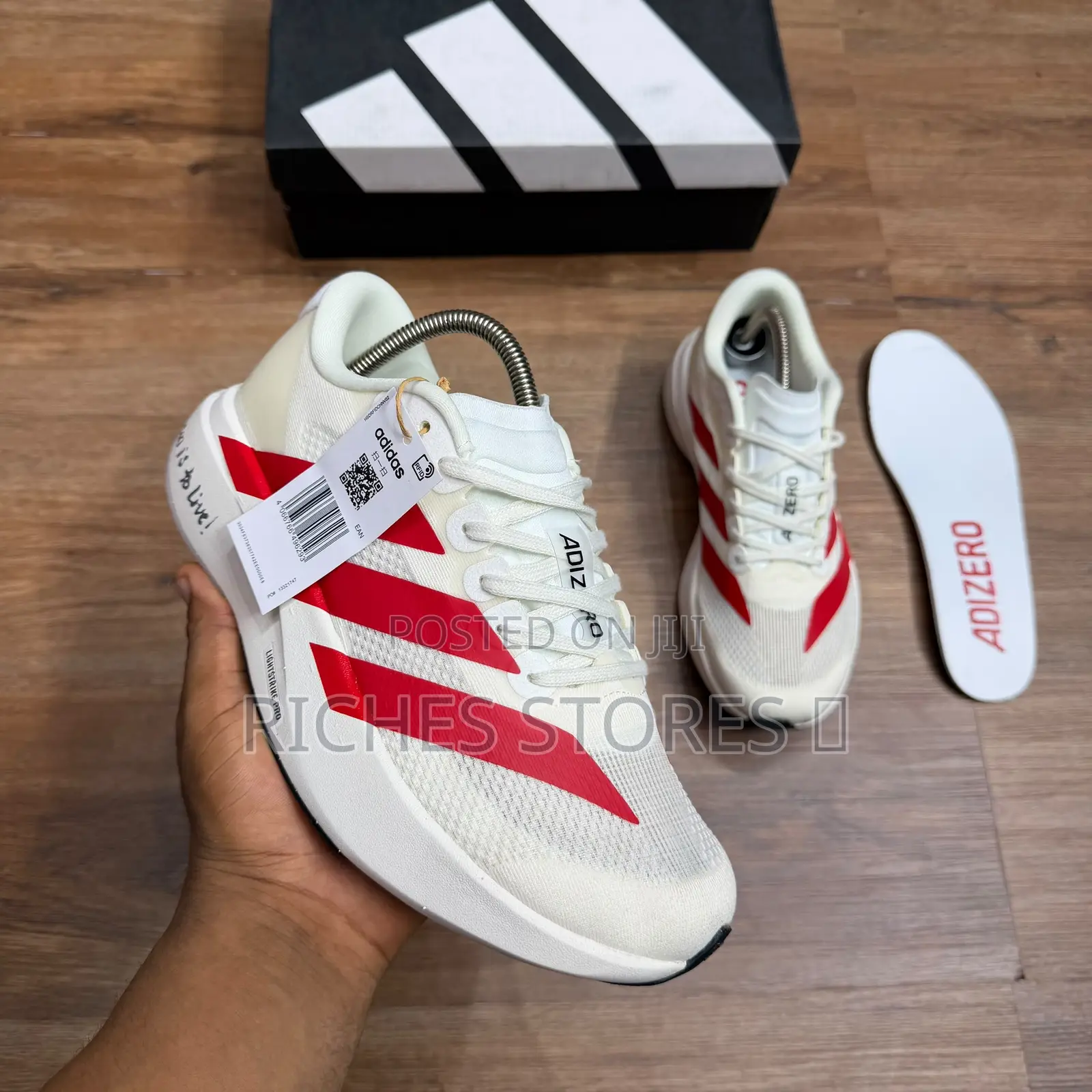 Adidas Adizero Evo Sl Offwhite Better Scarlet SNKS