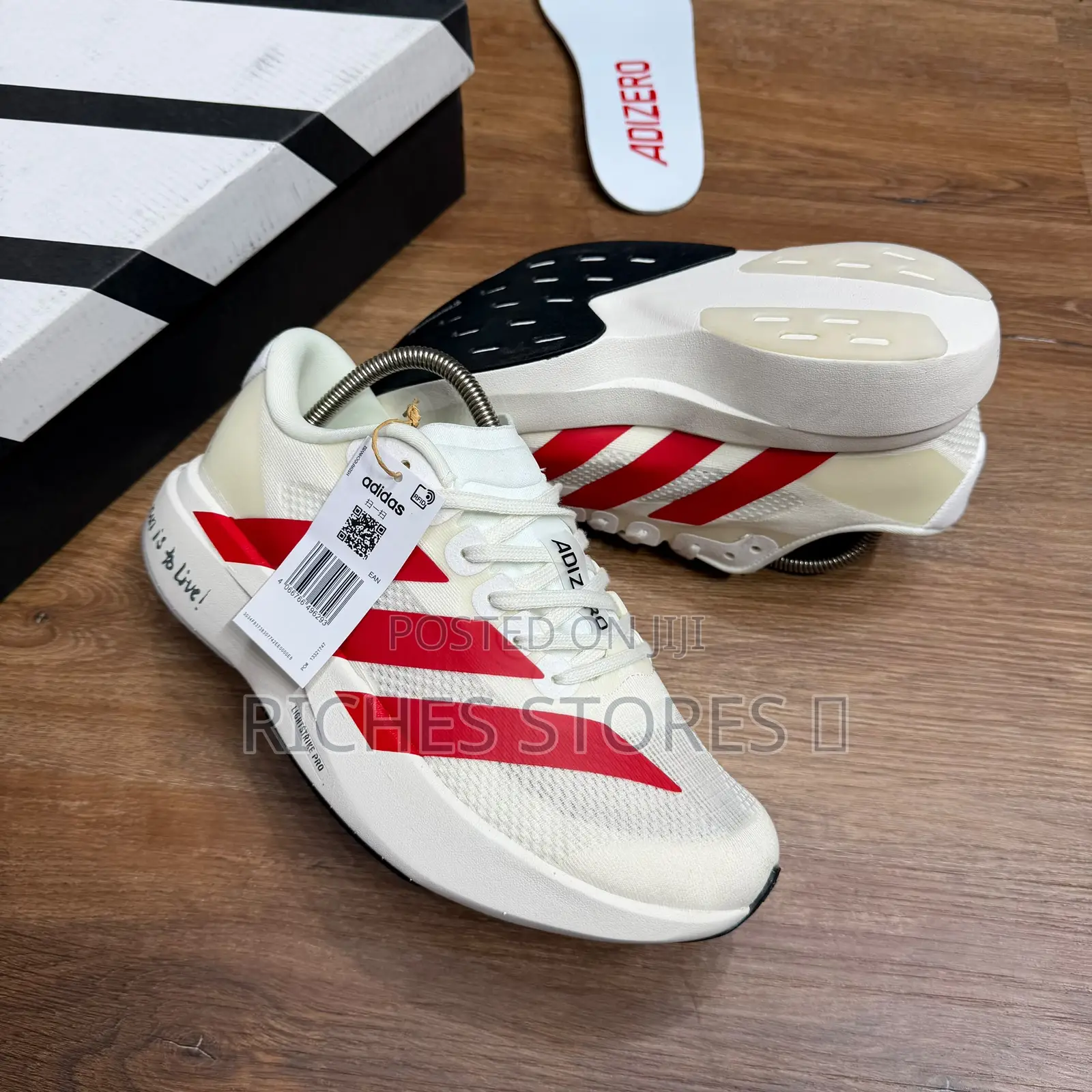 Adidas Adizero Evo Sl Offwhite Better Scarlet SNKS