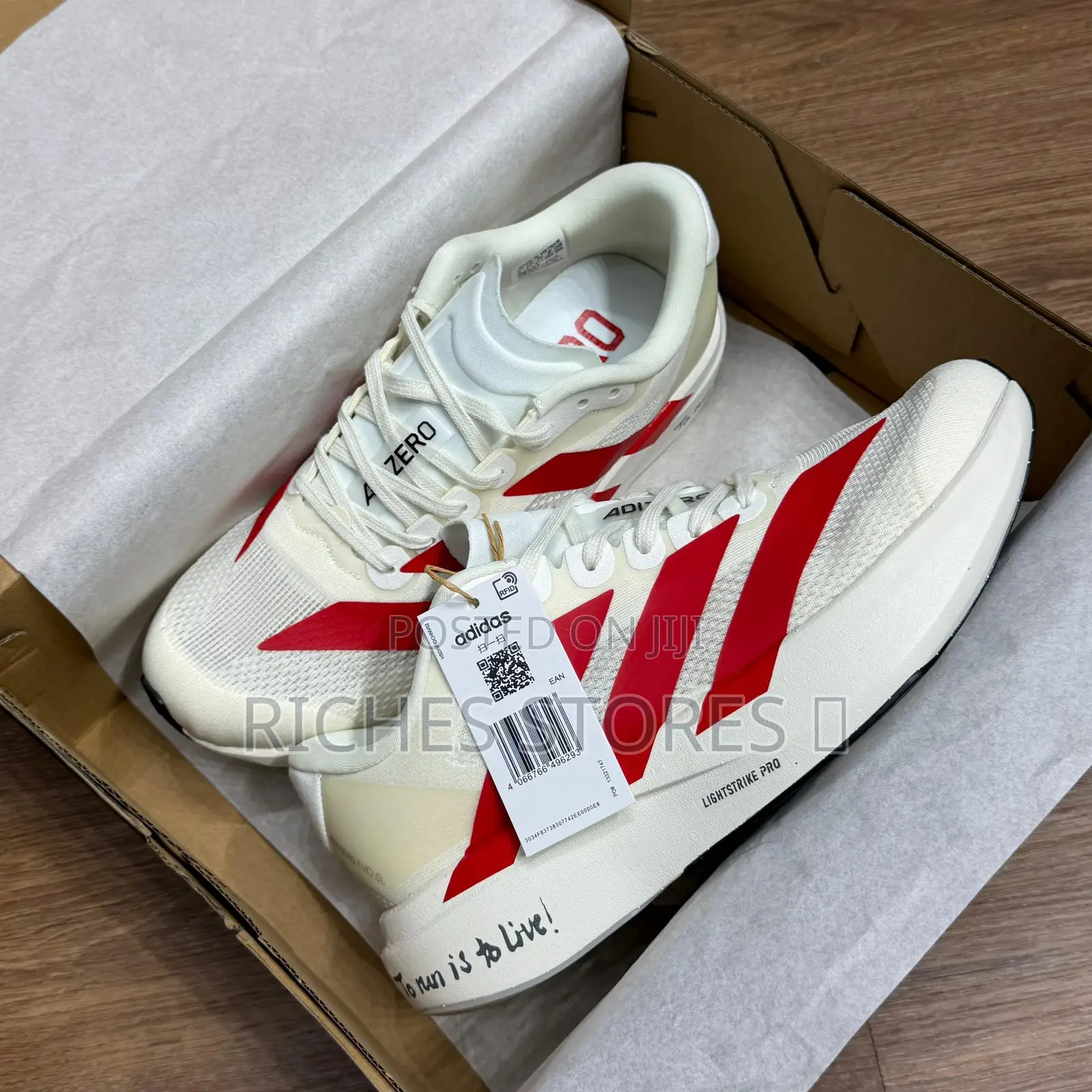 Adidas Adizero Evo Sl Offwhite Better Scarlet SNKS