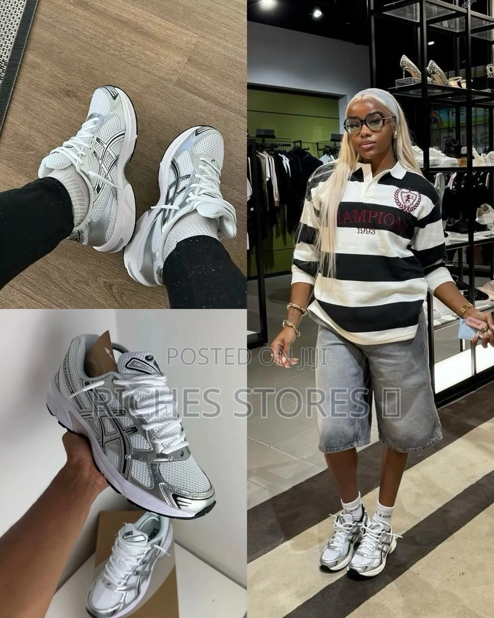Asics Gel 1130 White Pure Silver♡