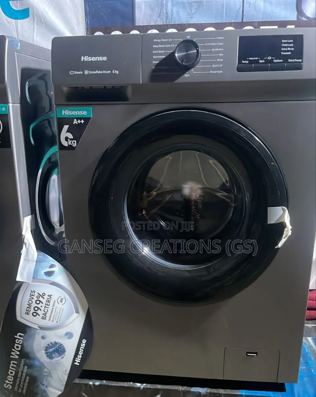 Hisense 6kg Front Load Automatic Washing Machine (Steam Wash Drum)