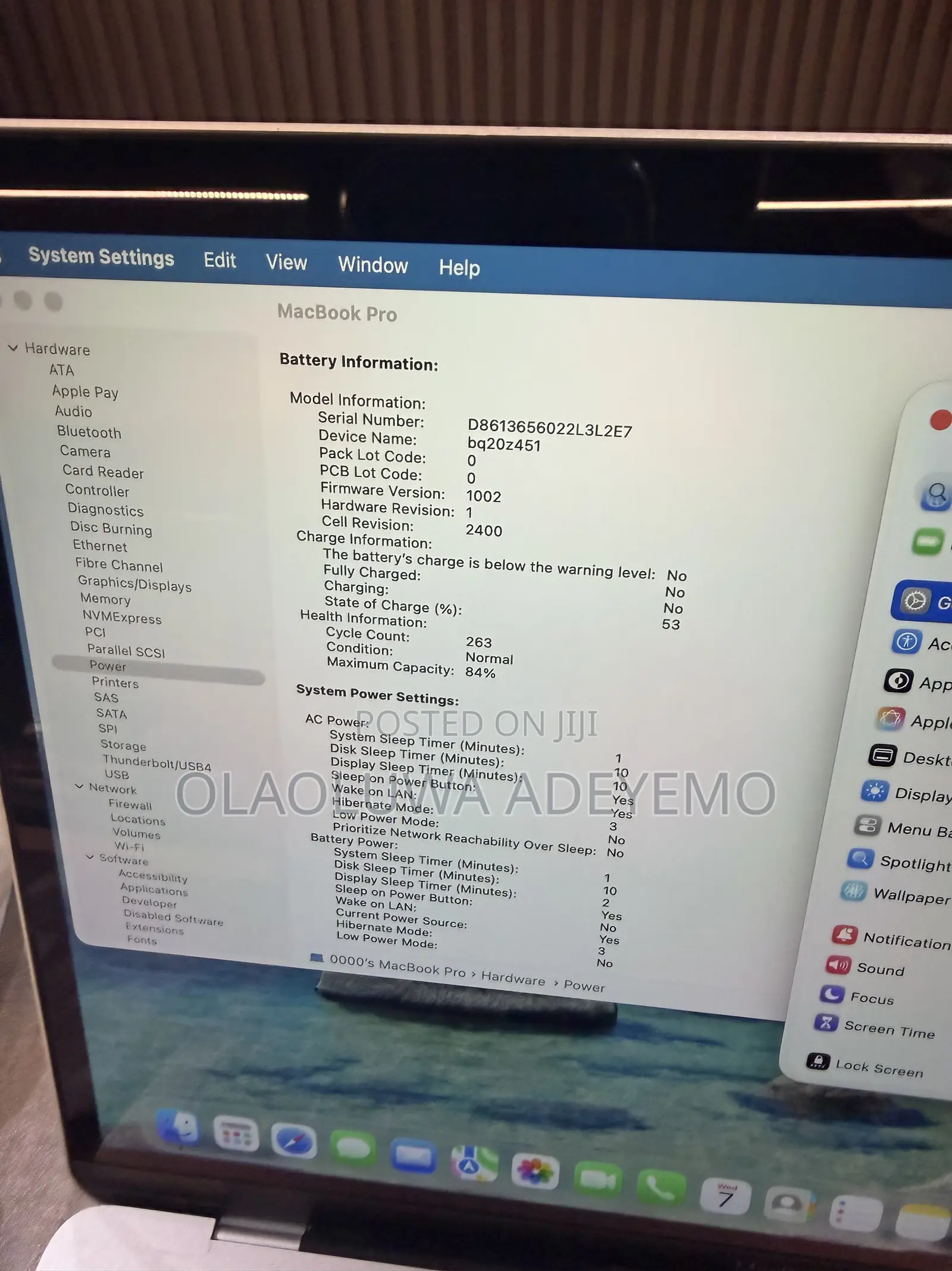 Laptop Apple MacBook Pro 2020 M1 16GB Apple M1 SSD 256GB
