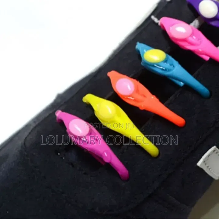 12pcs No Tie Silicone Shoelaces Elastic Stretch Shoe Laces For All