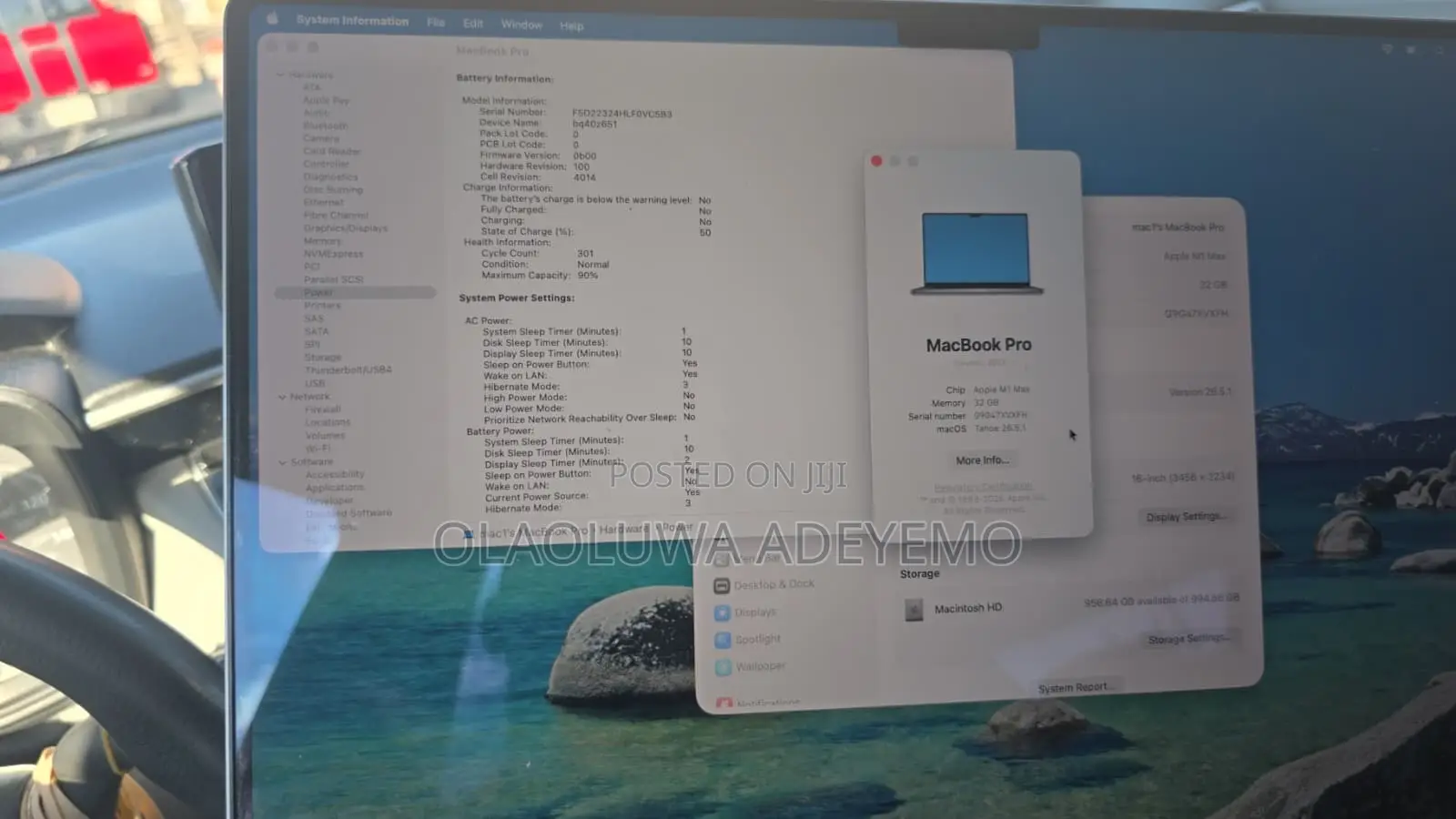 Laptop Apple MacBook Pro 2021 M1 Max 32GB Apple M1 Max SSD 1T