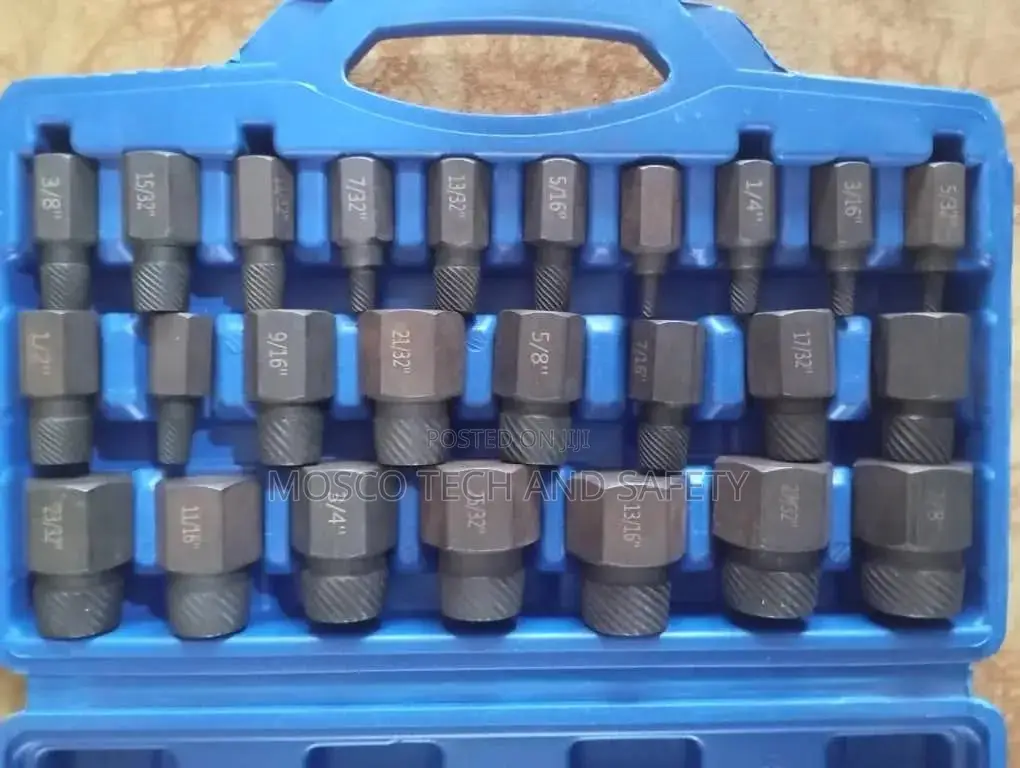 Professional 25-Piece Chrome-Molybdenum Screw Extractor Set