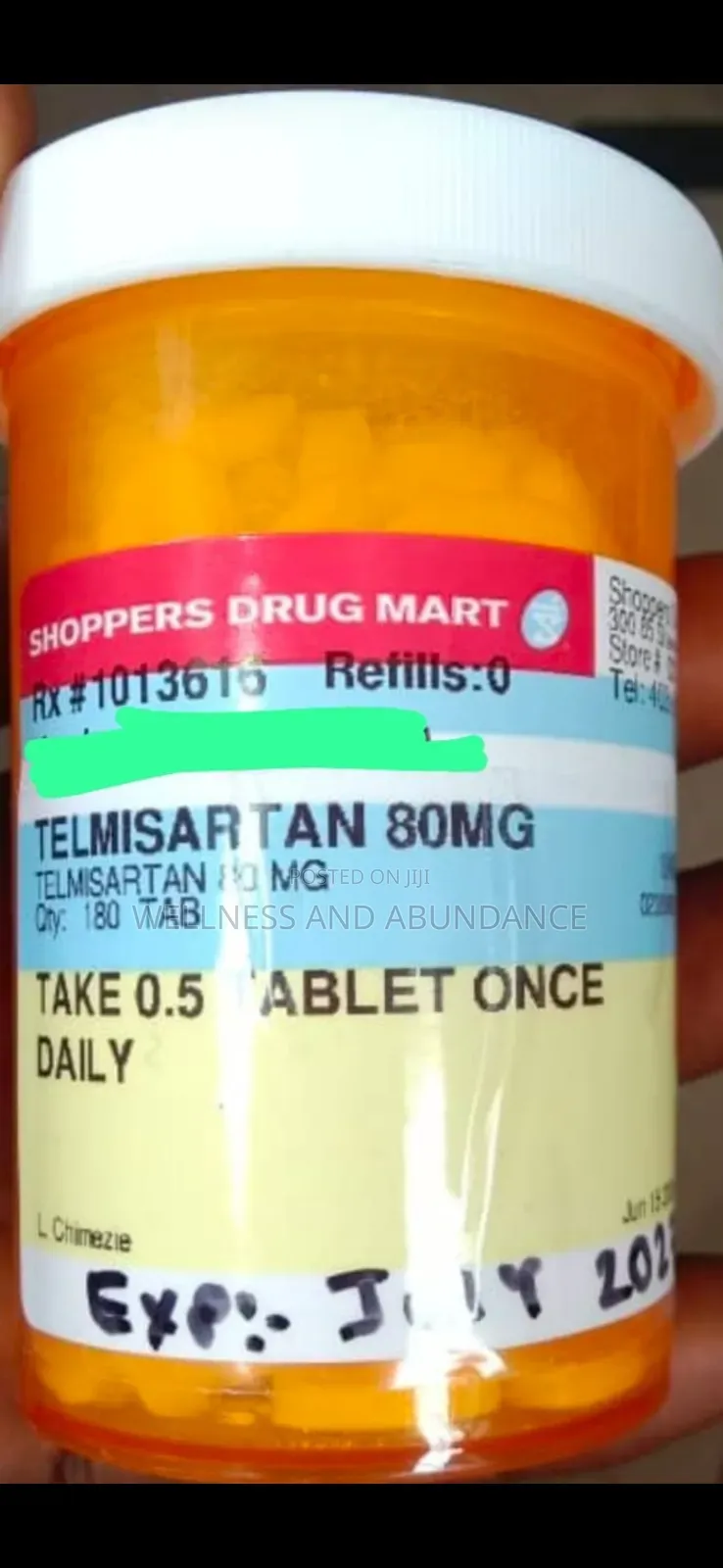 Telmisartan 80mg Foreign (From Canada) 180tablets
