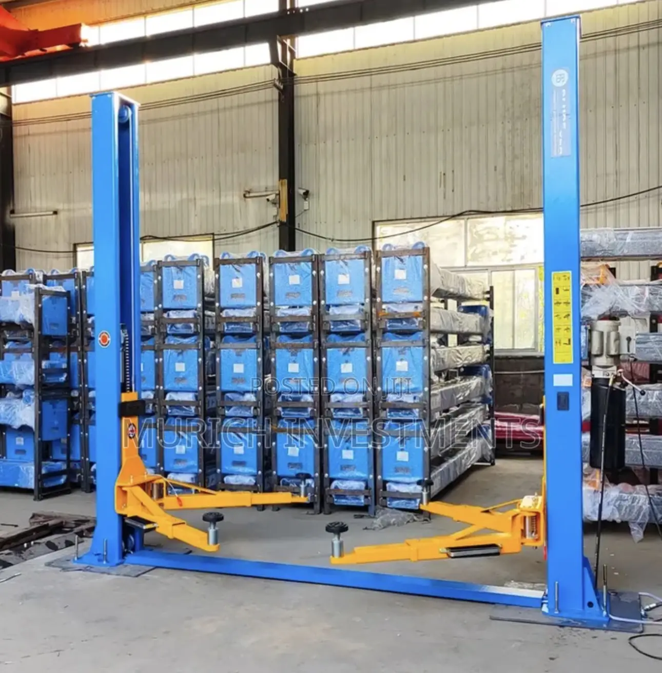 4 Ton Automatic Hydraulic 2 Post Car Lift – Floor Plate Type