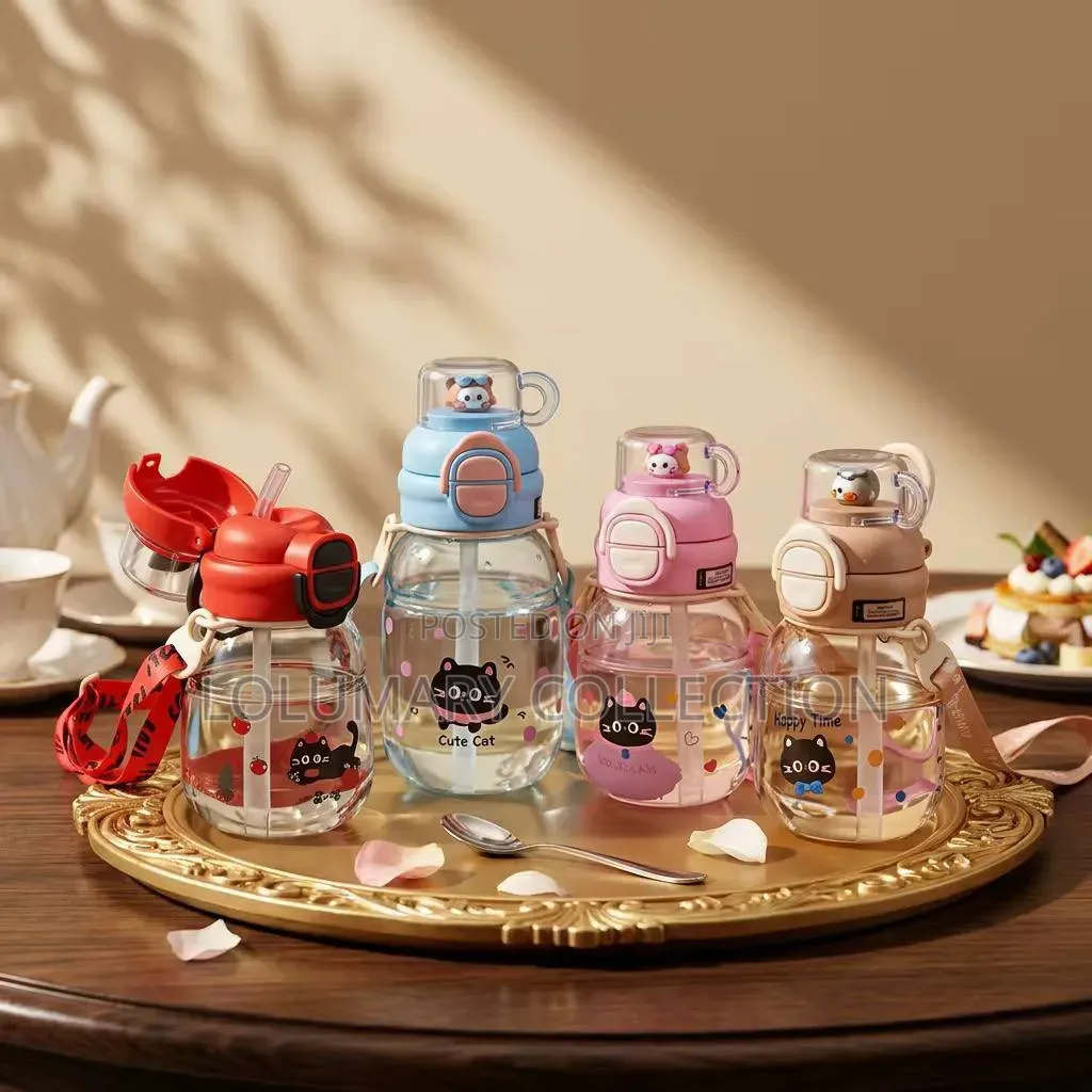 Cute Kids Water Bottle Leakproof Bpa-Free School Drinking Bottle