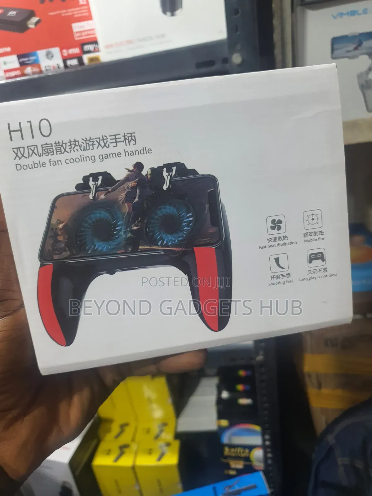 H10 Double Fan Cooling Mobile Gaming Grip