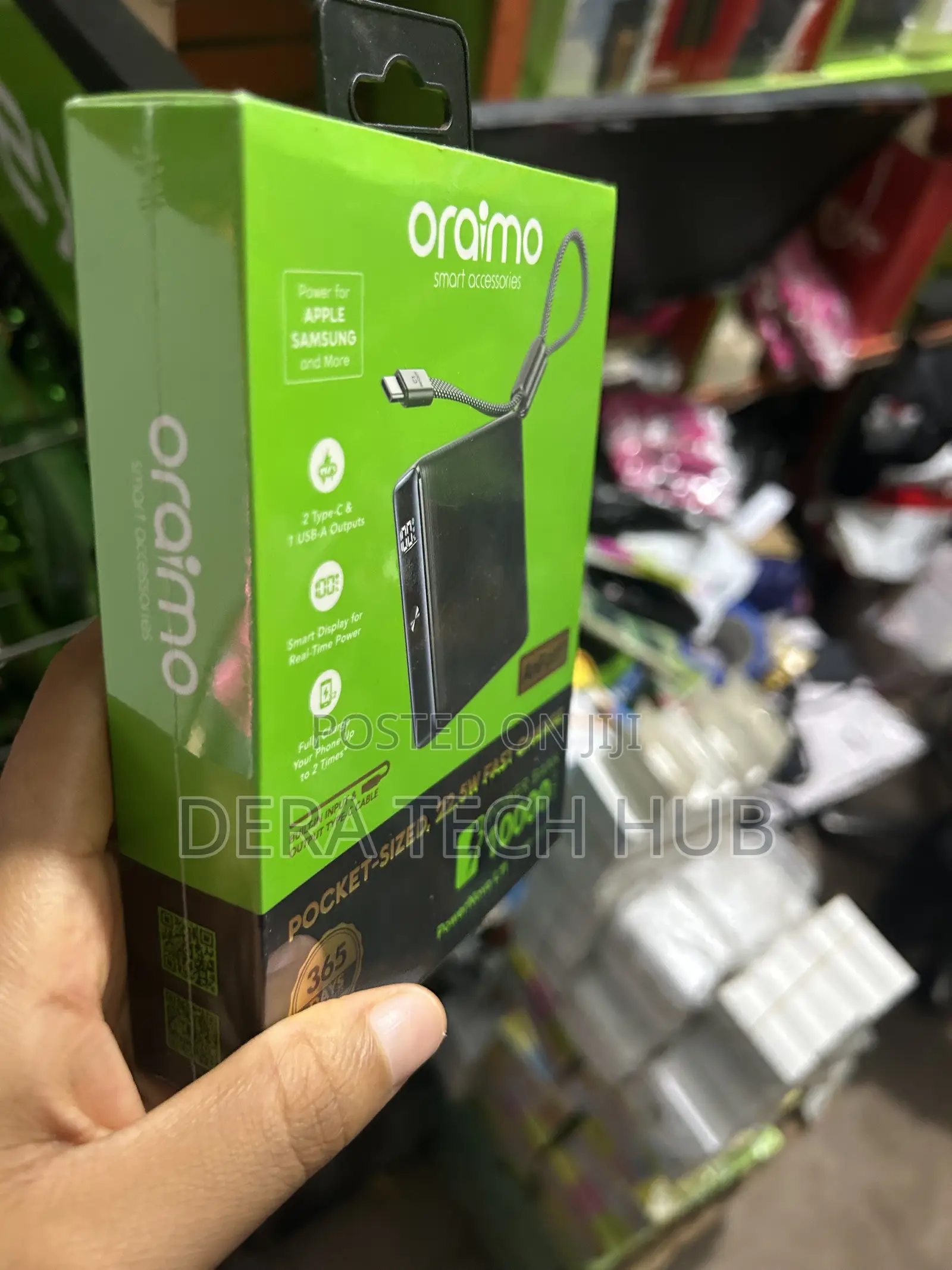 Original Oraimo Pocket-Sized 10,000mah Fast Charging Power Bank