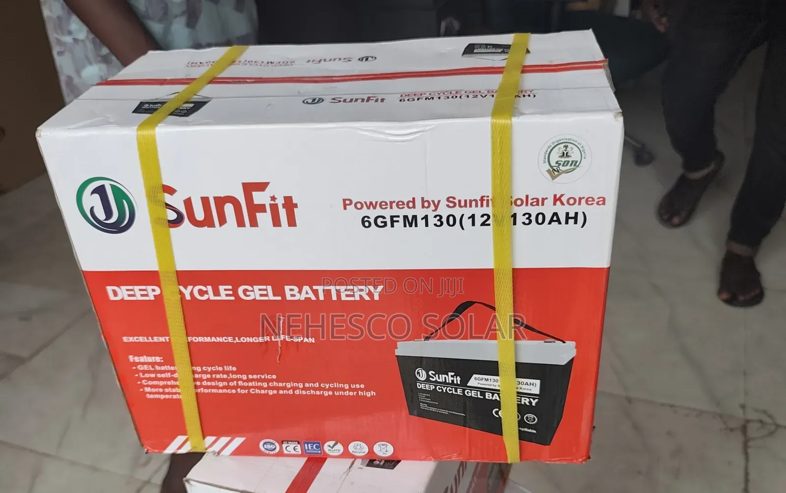Heavy-Duty Sunfit 130ah Solar Battery – Reliable Backup Every Day