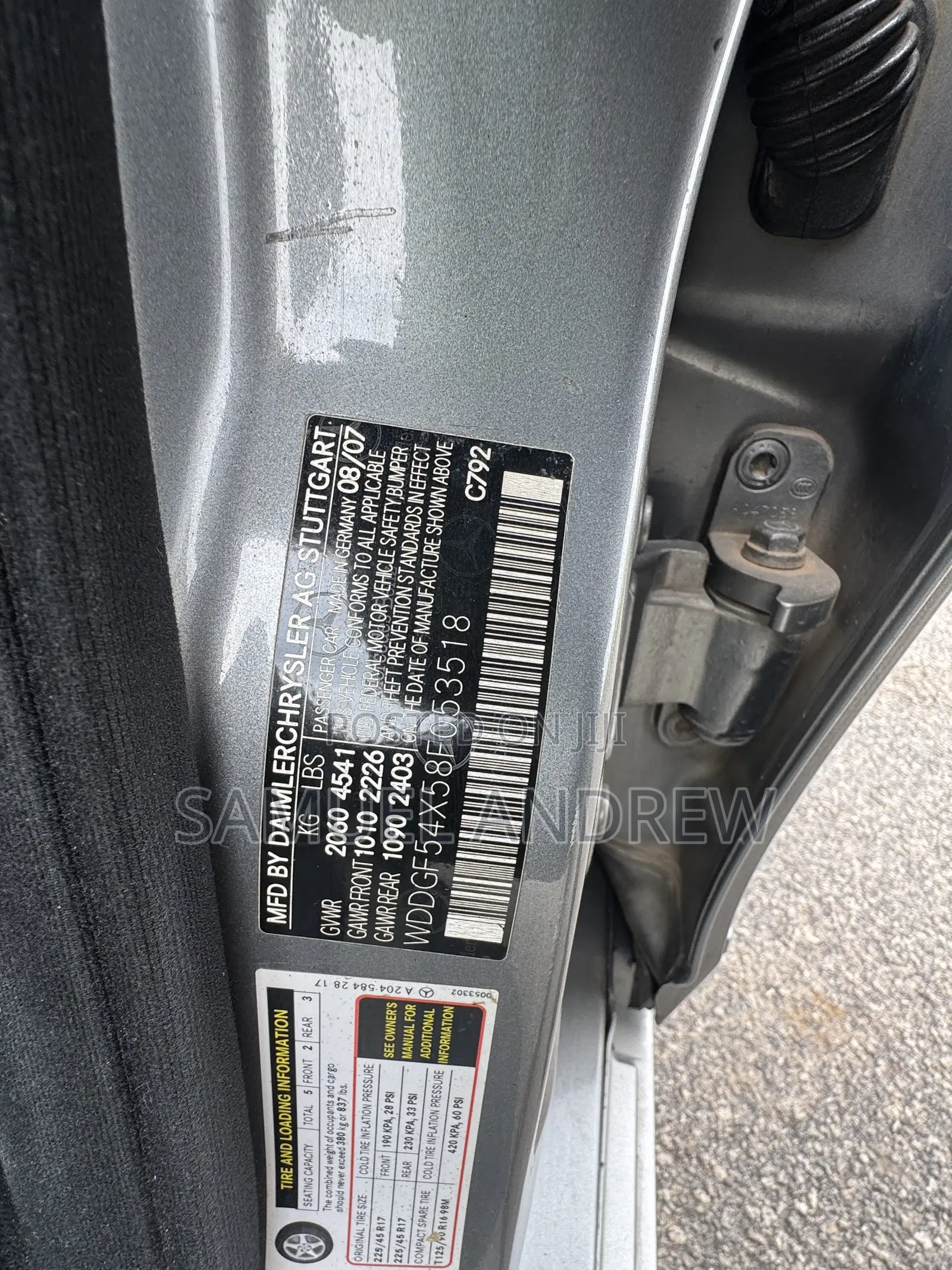 Mercedes-Benz C300 Sport Sedan AWD (3.0L 6cyl 7A) 2008 Gray