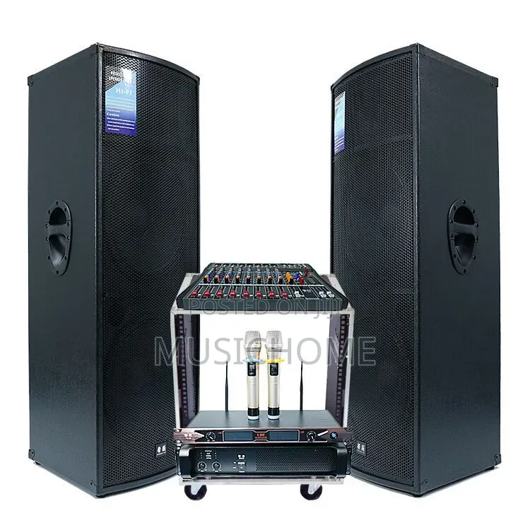 Full Package Professional Sound System With Mic, Amp and Rack