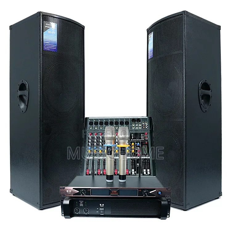 Full Package Professional Sound System With Mic, Amp and Rack