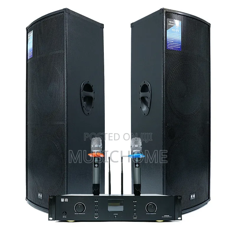 Full Package Professional Sound System With Mic, Amp and Rack