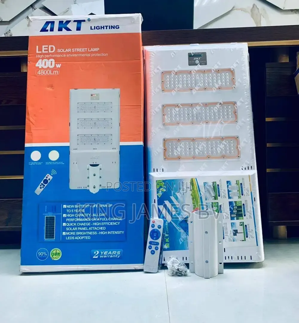 400 Watts Akt Solar Street Light – Powerful Outdoor Lighting Solution