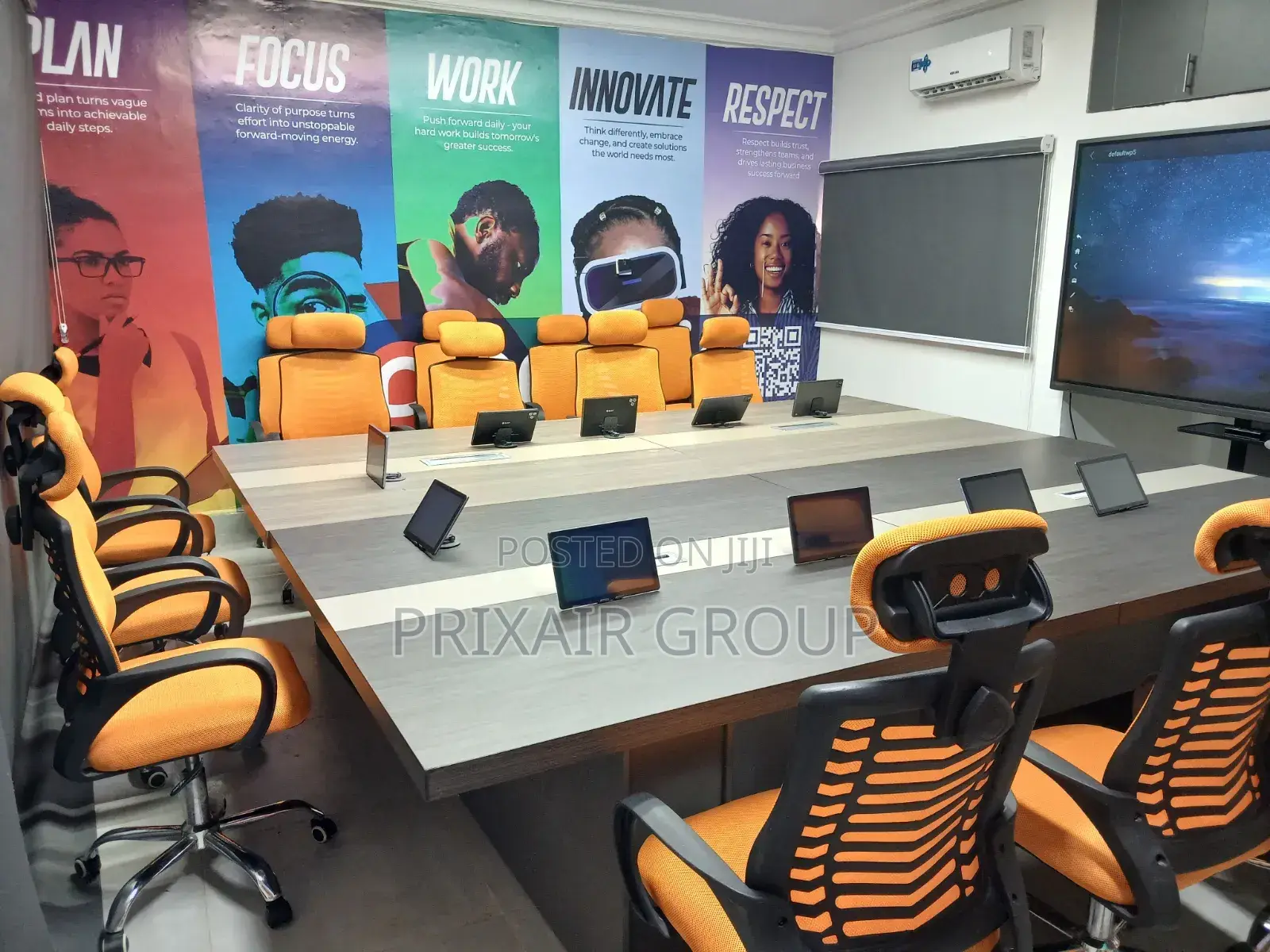 30 Capacity Board Room With Tabs and Smart Electonic Screen