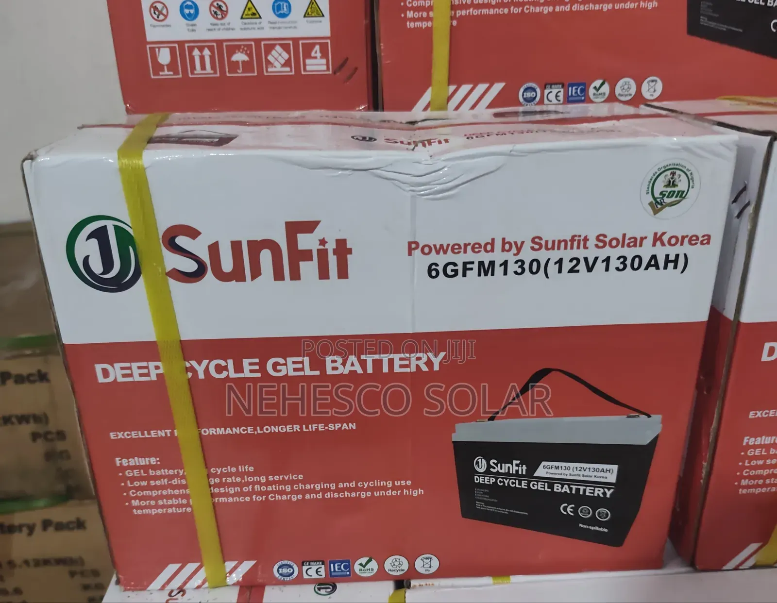 Sunfit Deep Cycle 130ah Battery – High Capacity High Efficiency