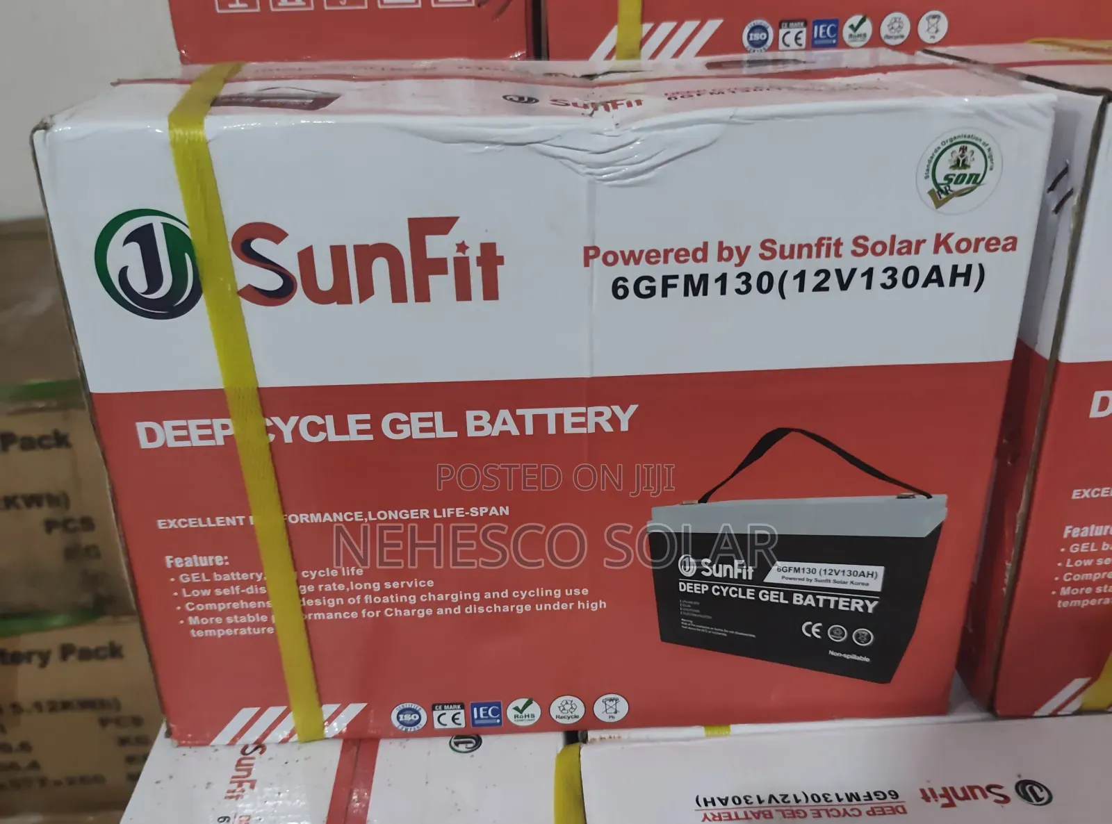 Sunfit Deep Cycle 130ah Battery – High Capacity High Efficiency