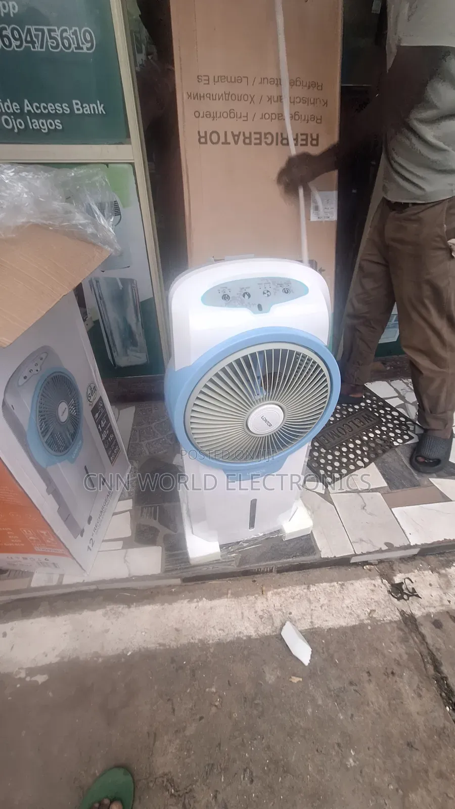 New Lontor 12"Rechargeable Water Mist Fan CTL-Cf040r(Air Cooler) 1year