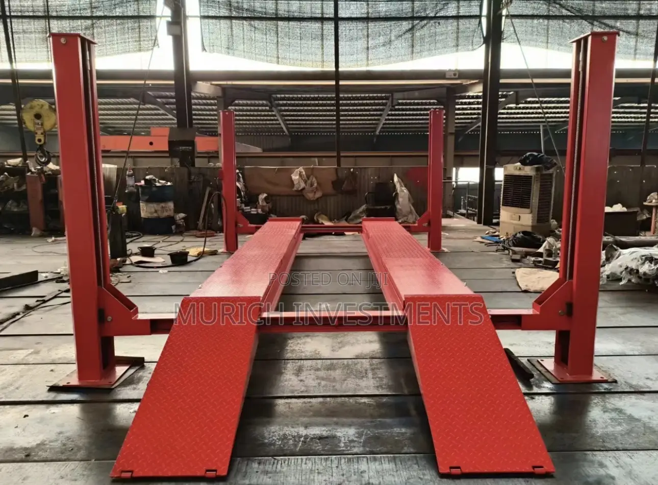 4 Ton Hydraulic 4 Post Car Lift With 4.8m Runway