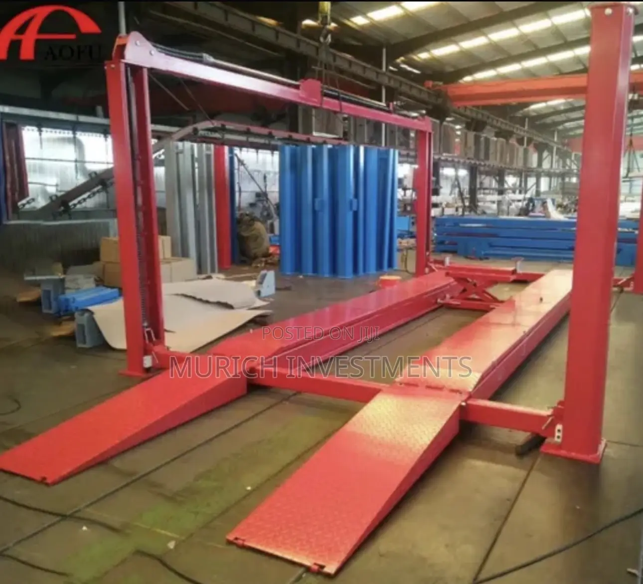 4 Ton Hydraulic 4 Post Car Lift With 4.8m Runway