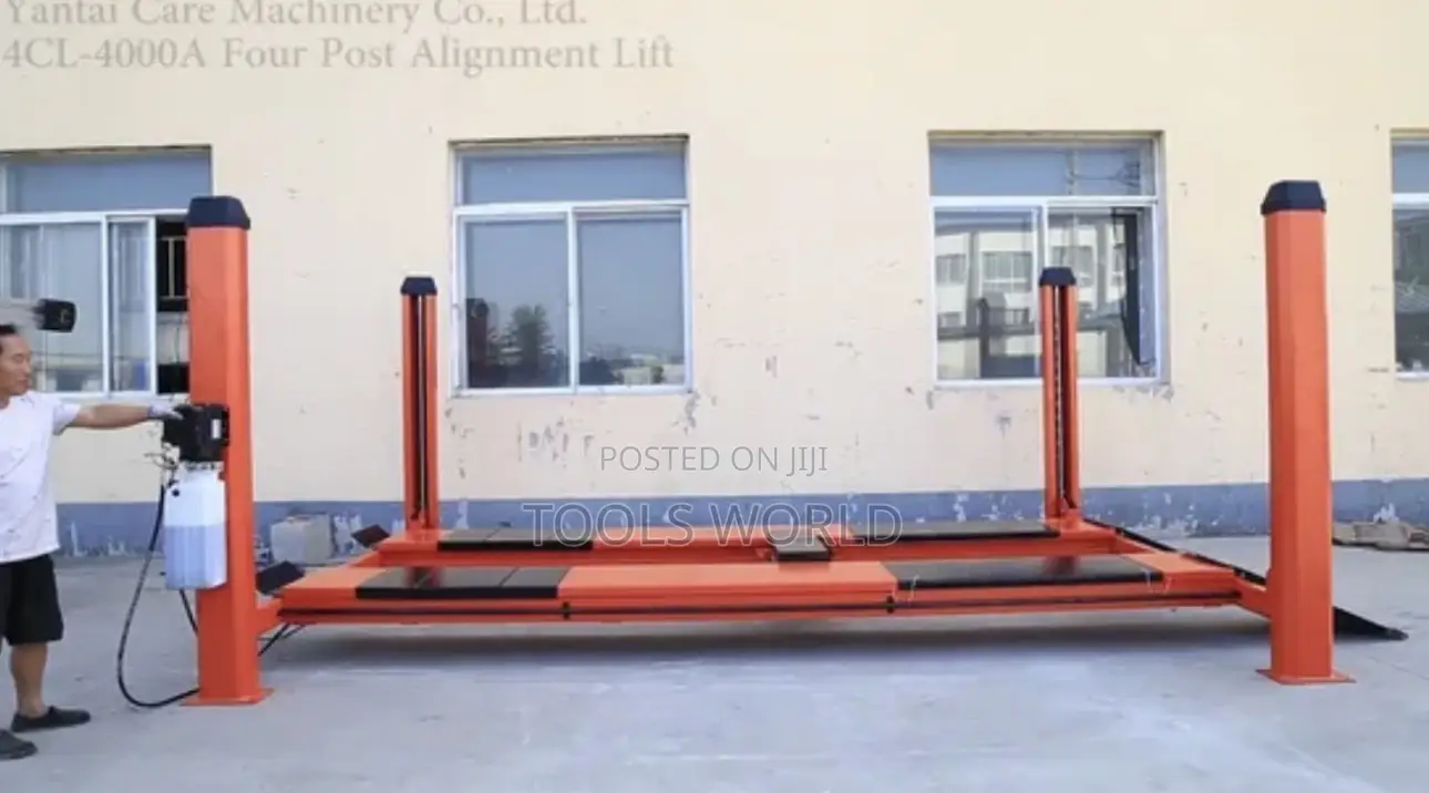 Professional 4000kg 4 Post Vehicle Lift – 4.8m Platform