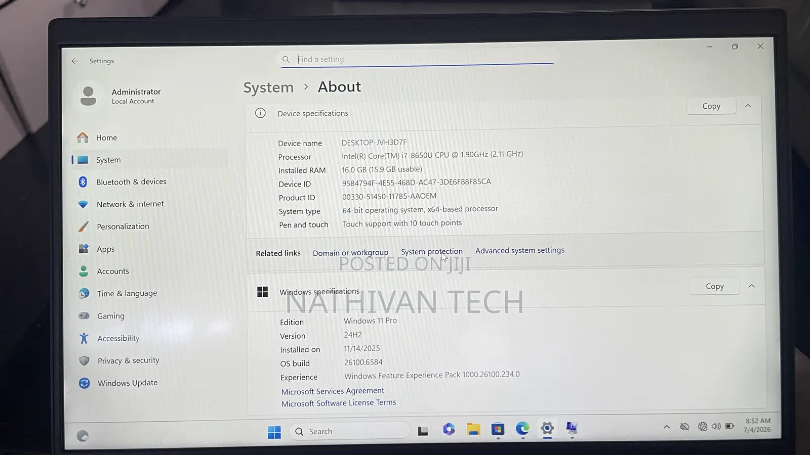 Laptop HP EliteBook 840 G3 8GB Intel Core i5 SSD 128GB