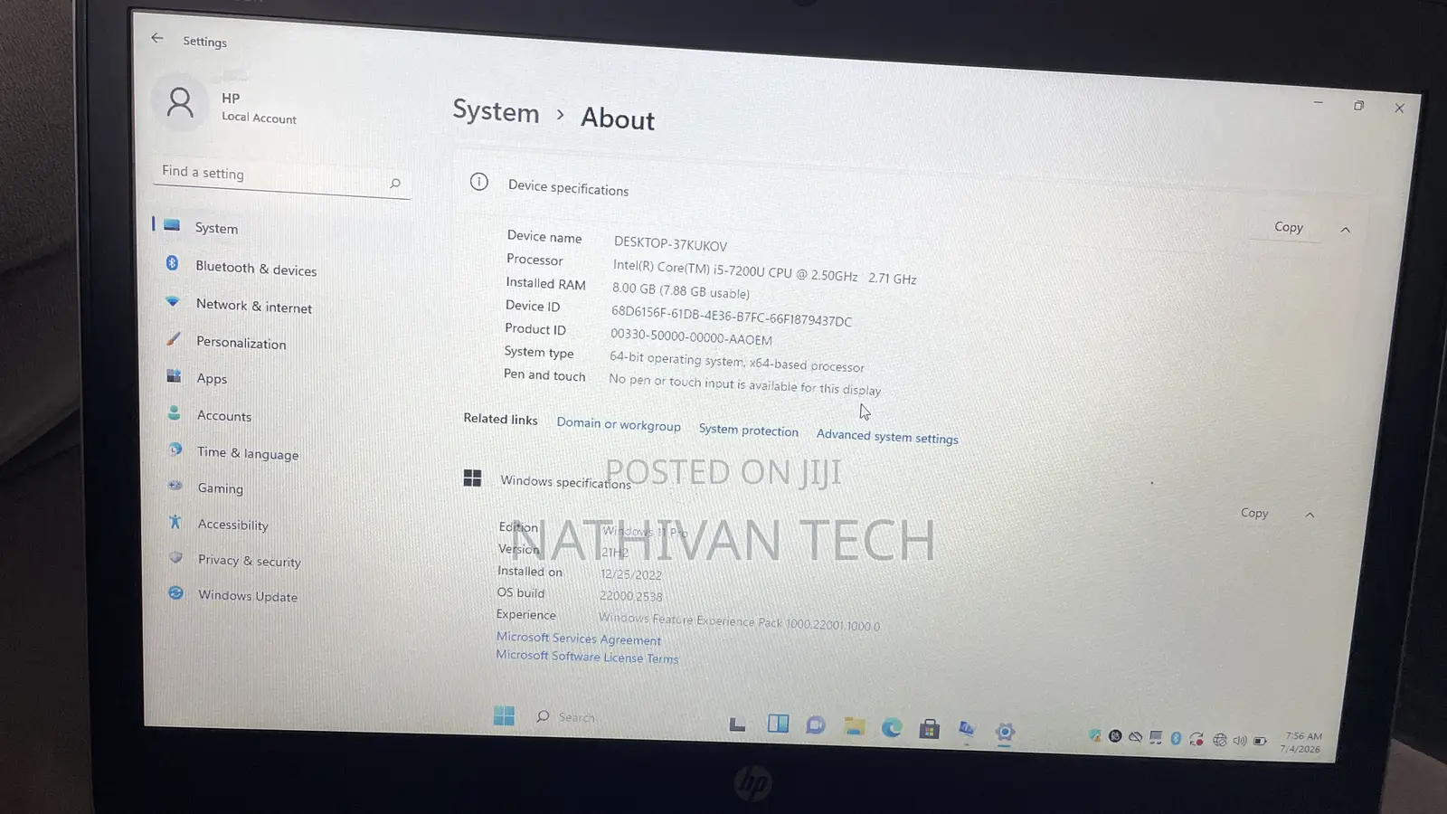 Laptop HP EliteBook 840 G3 8GB Intel Core i5 SSD 128GB