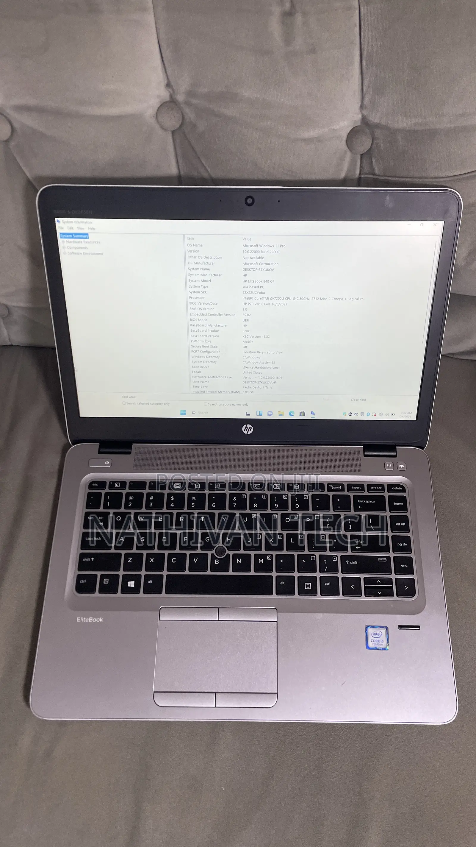 Laptop HP EliteBook 840 G3 8GB Intel Core i5 SSD 128GB