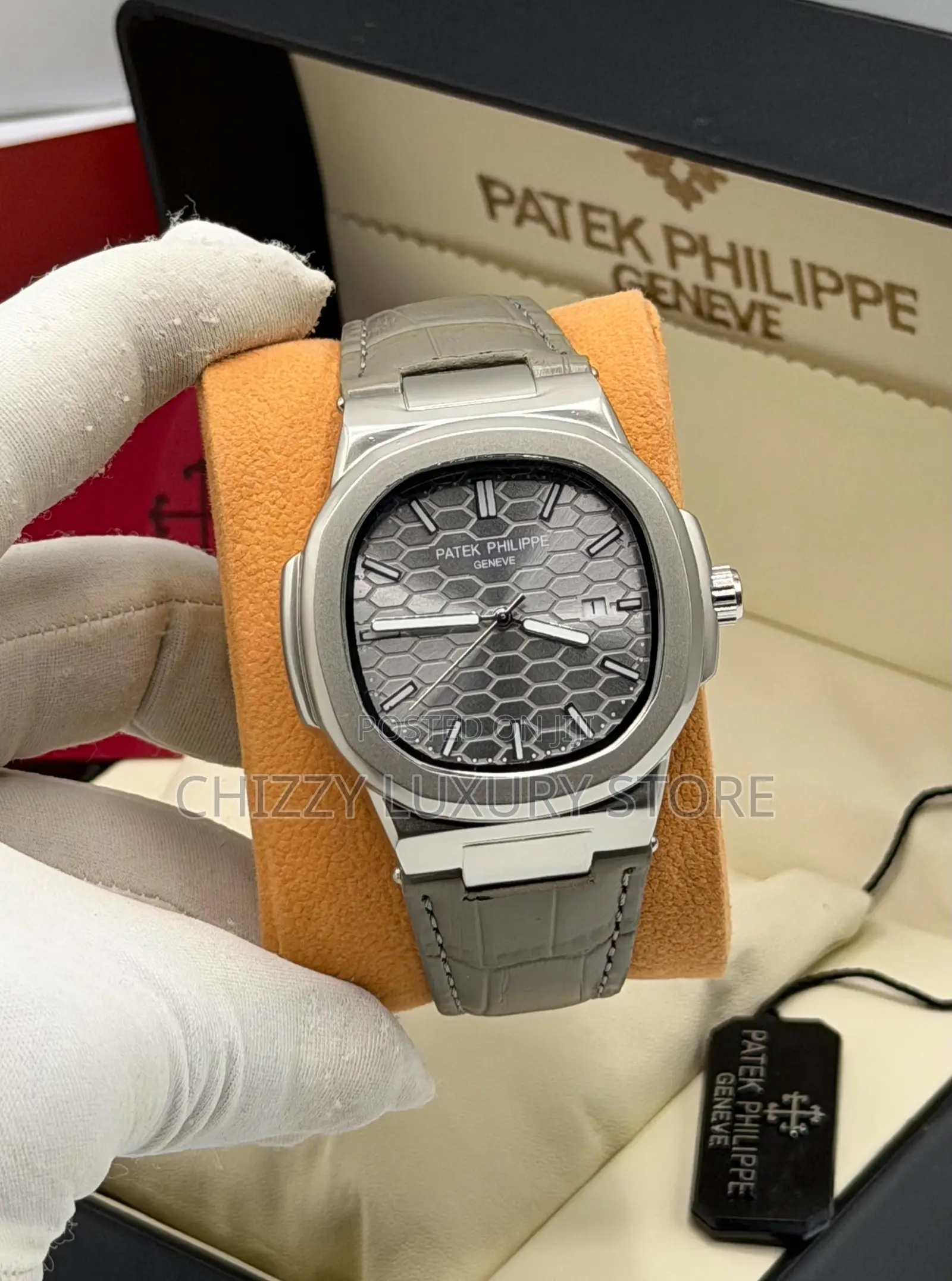 Patek Philippe Quality Luxury Genuine Leather Wristwatch