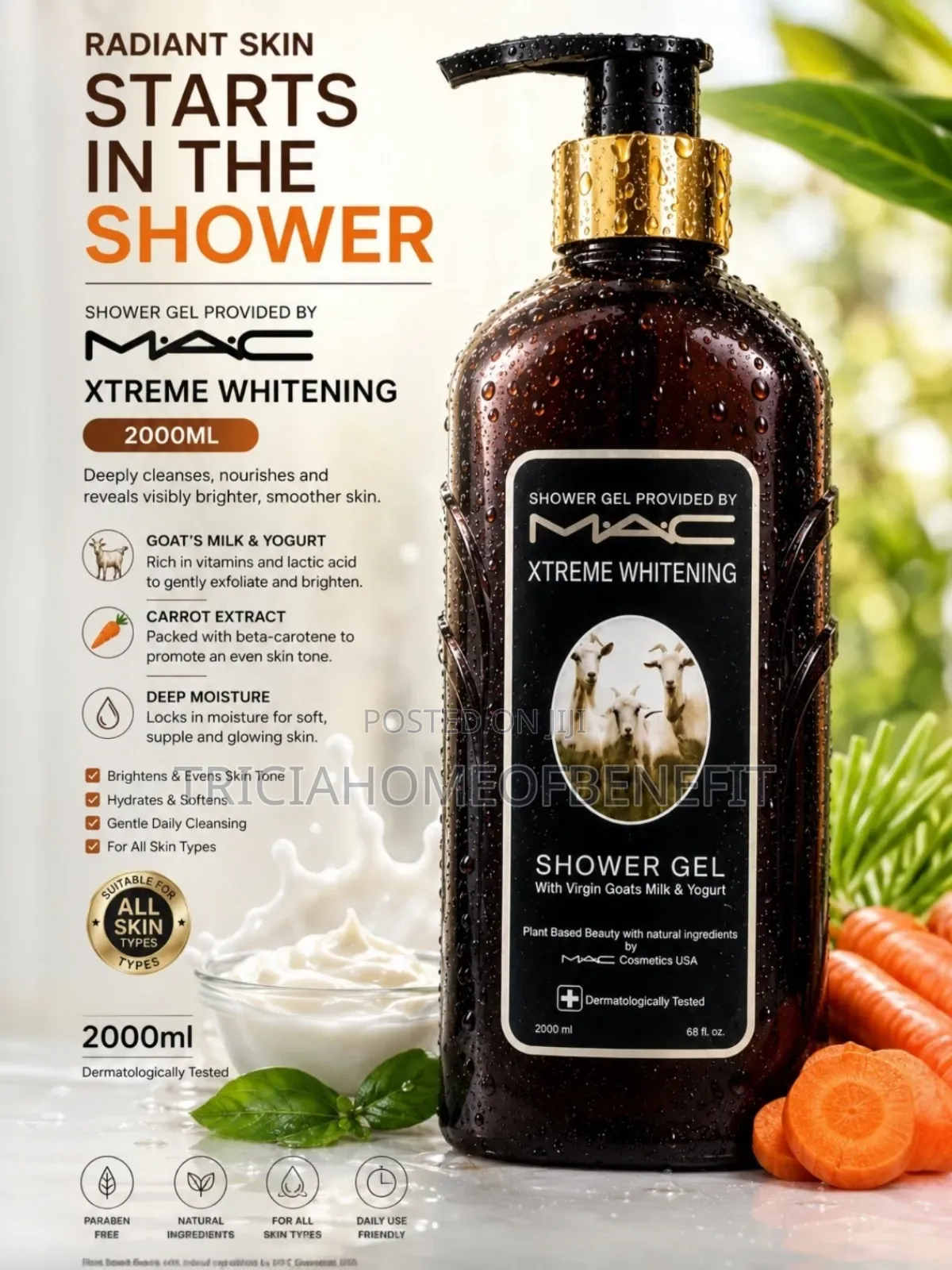 Mac Xtreme Whitening Shower Gel - 2000ml