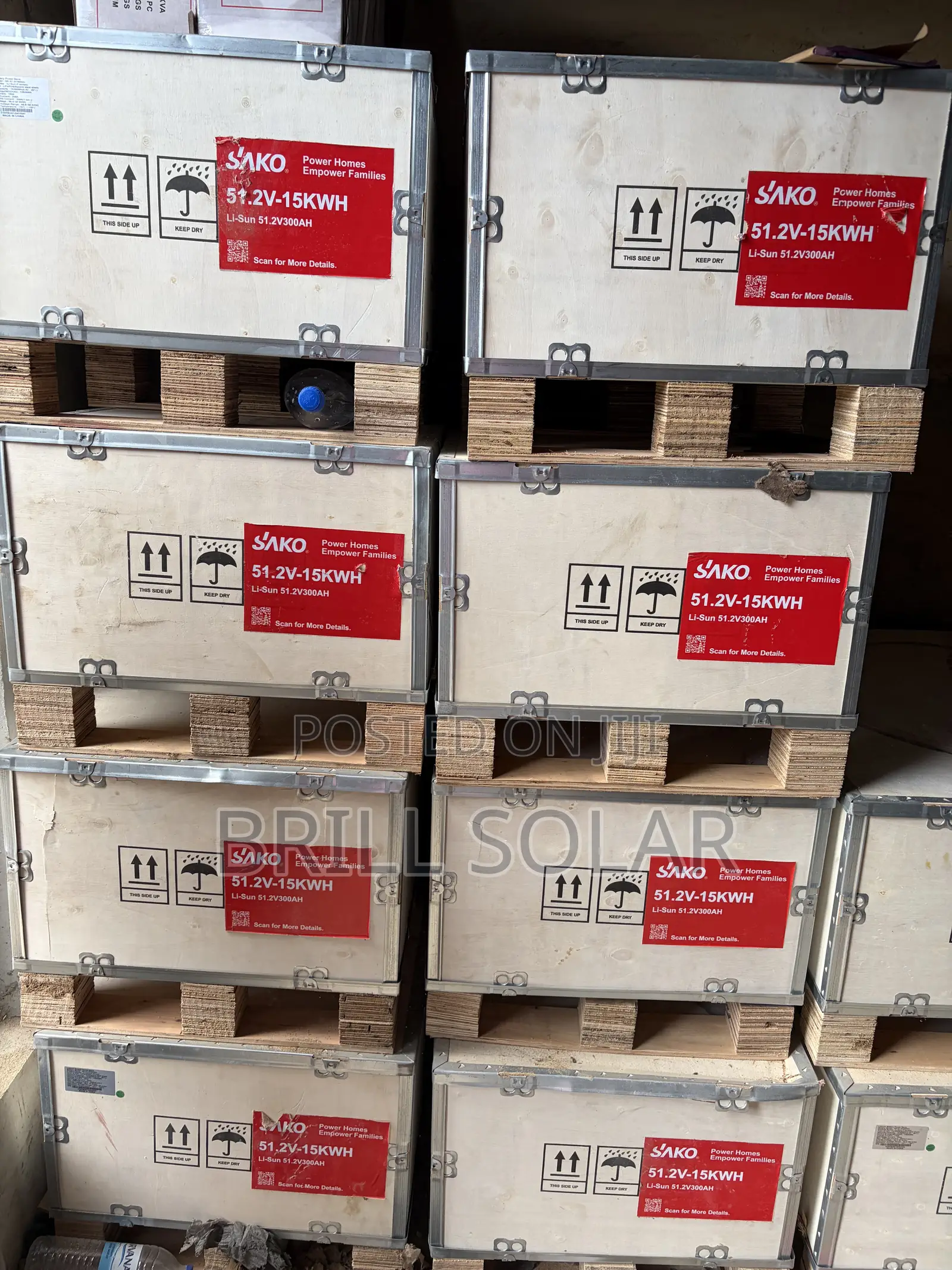 15.36kwh-51.2v Sako Solar Lithium Battery (Li-Wall Series)