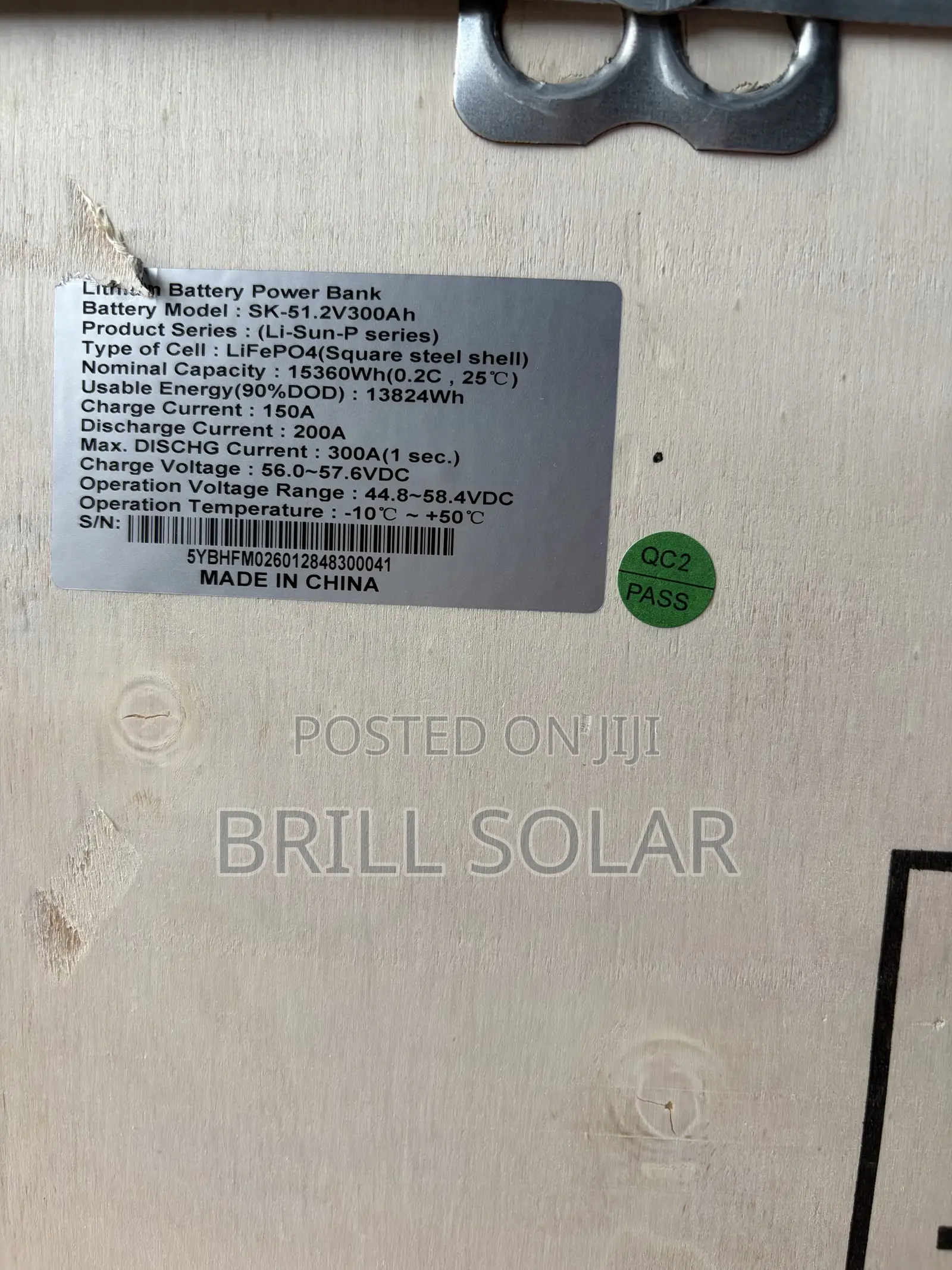 15.36kwh-51.2v Sako Solar Lithium Battery (Li-Wall Series)