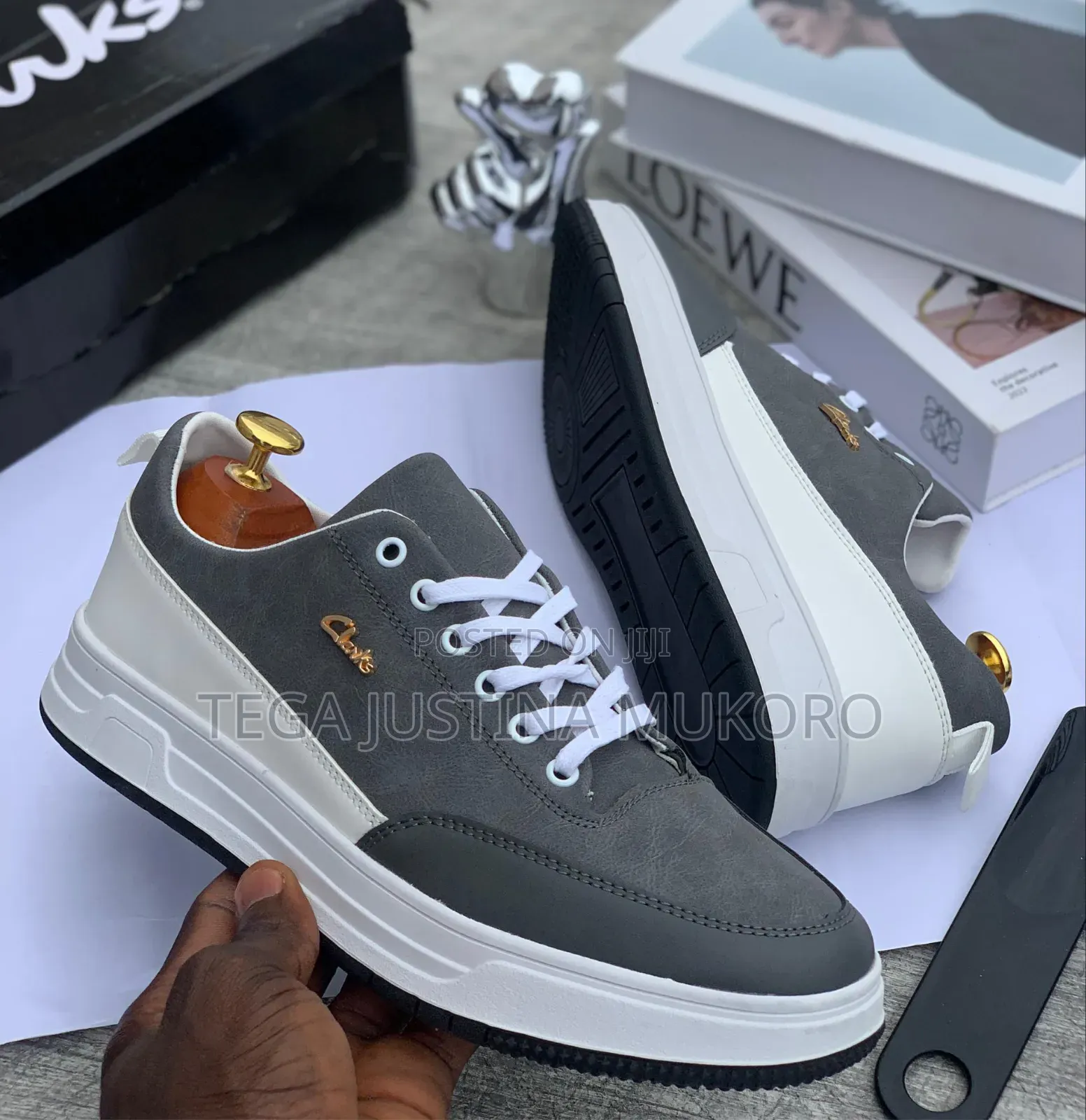 High Quality Clarks Men's Leather Lace Up Trainers