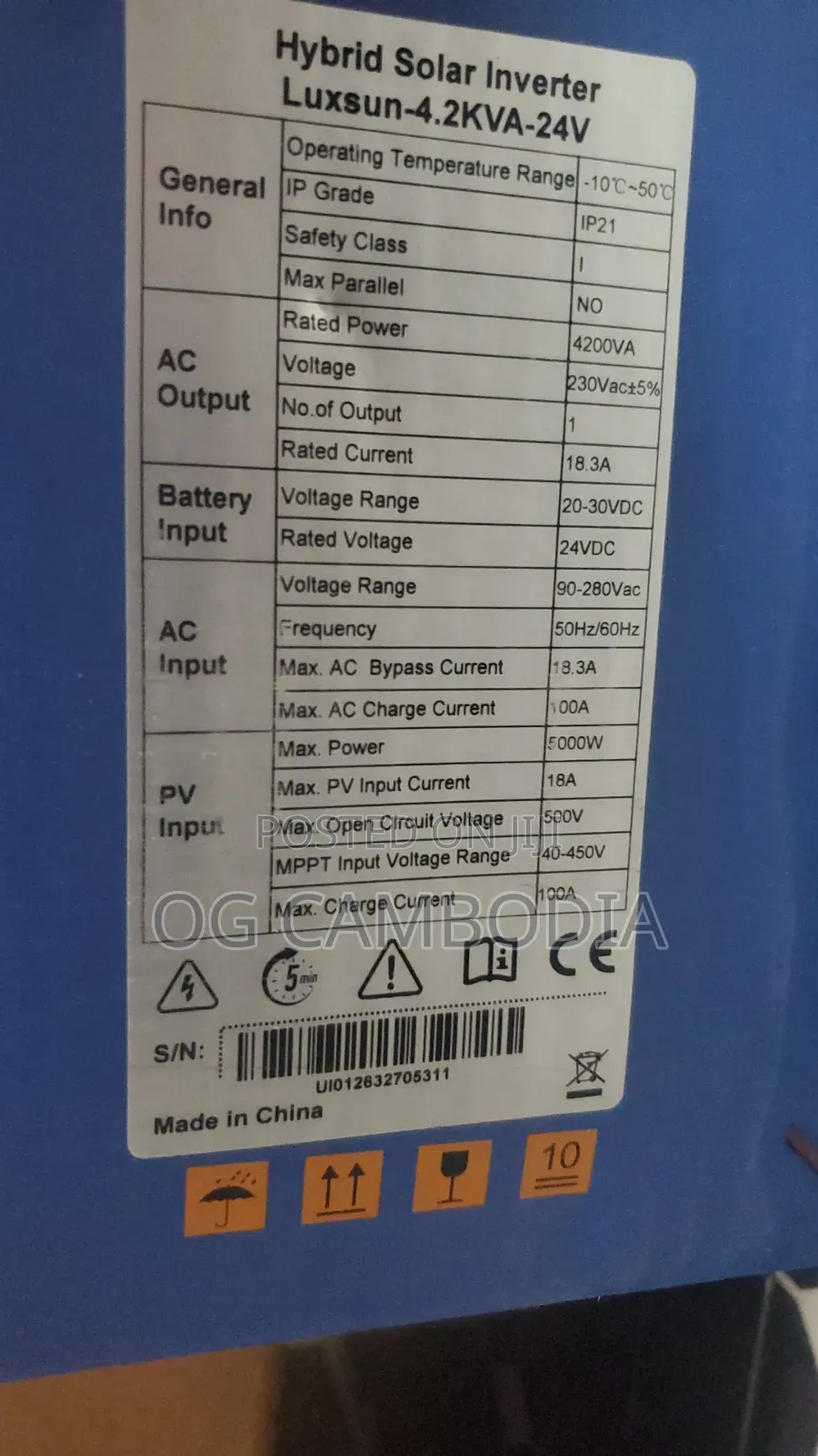 4.2kva 24v Hybrid Inverter Available With Promo Price