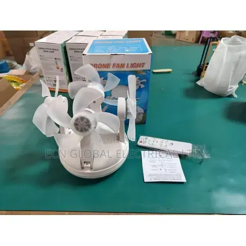 Drone Led Ceiling Fan Light | E27 Socket | Remote Control