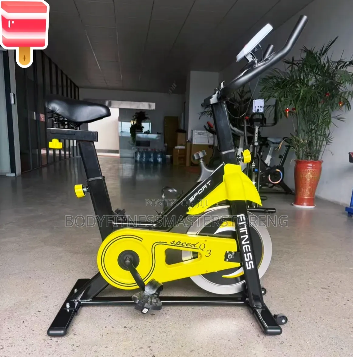 Indoor Fitness Bike Features a Durable Heavy-Duty Mini Commercial