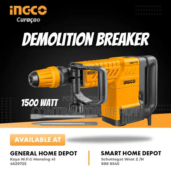 Demolition Breaker 1500w With SDS Max Chuck - Pdb15006