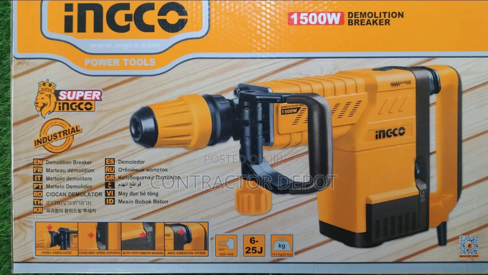 Demolition Breaker 1500w With SDS Max Chuck - Pdb15006