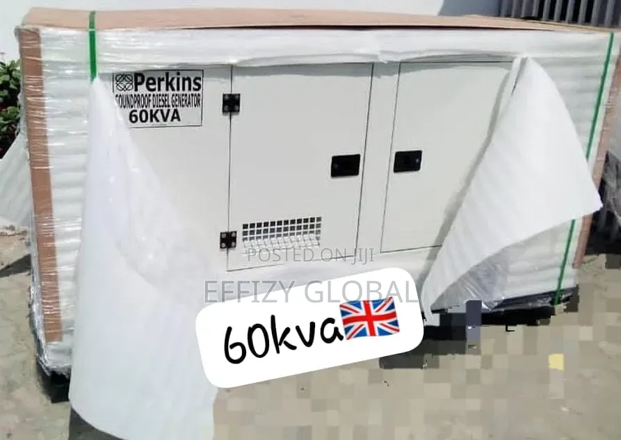 Original Perkins 60kva Soundproof Diesel Generator 100%Copper Coil