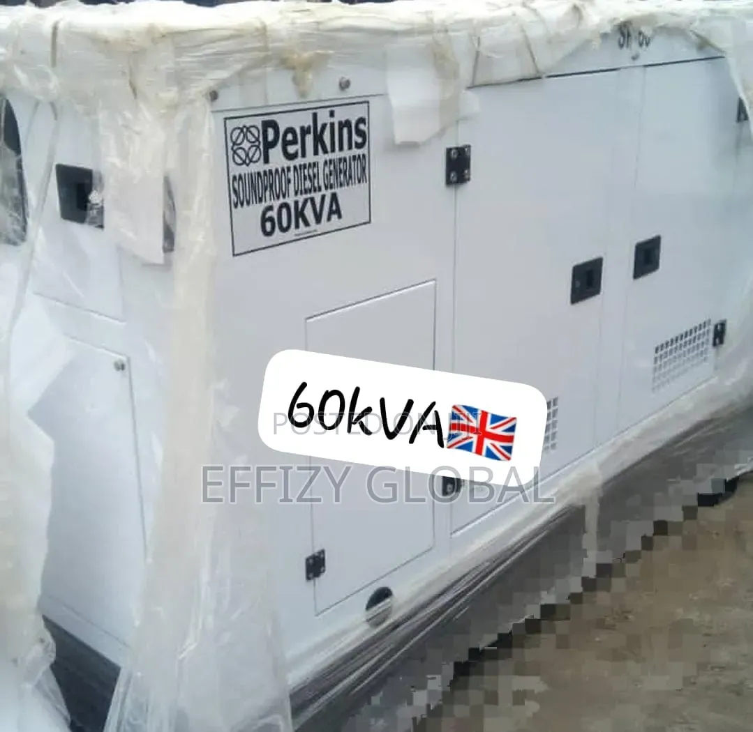 Original Perkins 60kva Soundproof Diesel Generator 100%Copper Coil