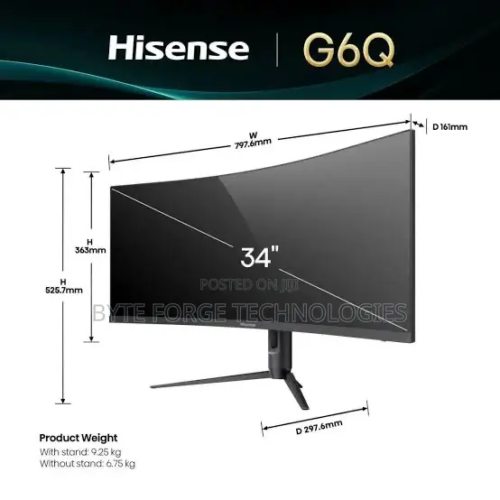 Hisense 34g6k-Pro Curved Gaming Monitor