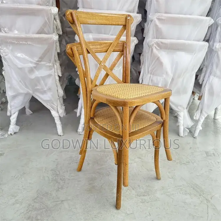 Iron Cross Back Chair