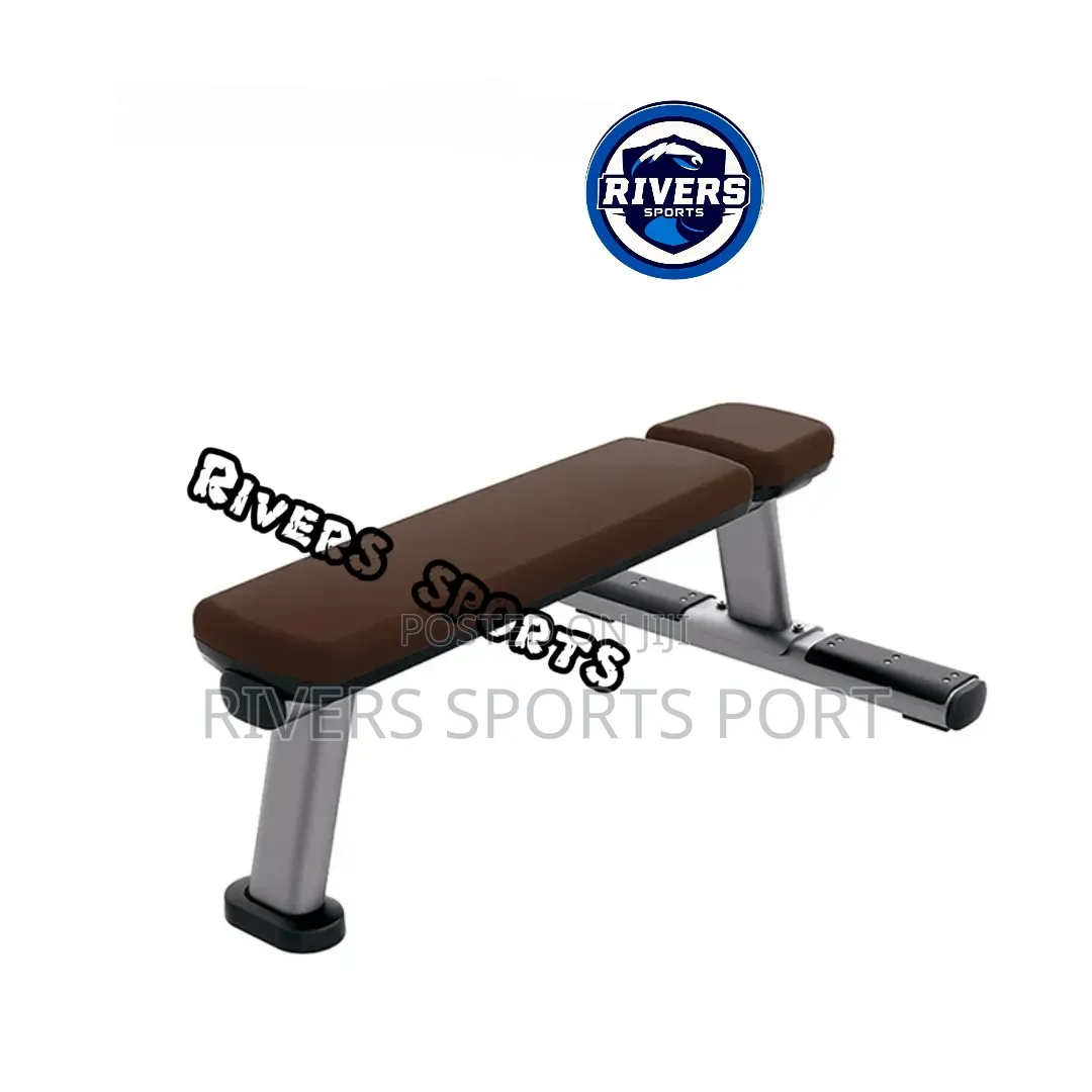 New Commercial Flat Weight Bench Steel Strength Training Bench Press