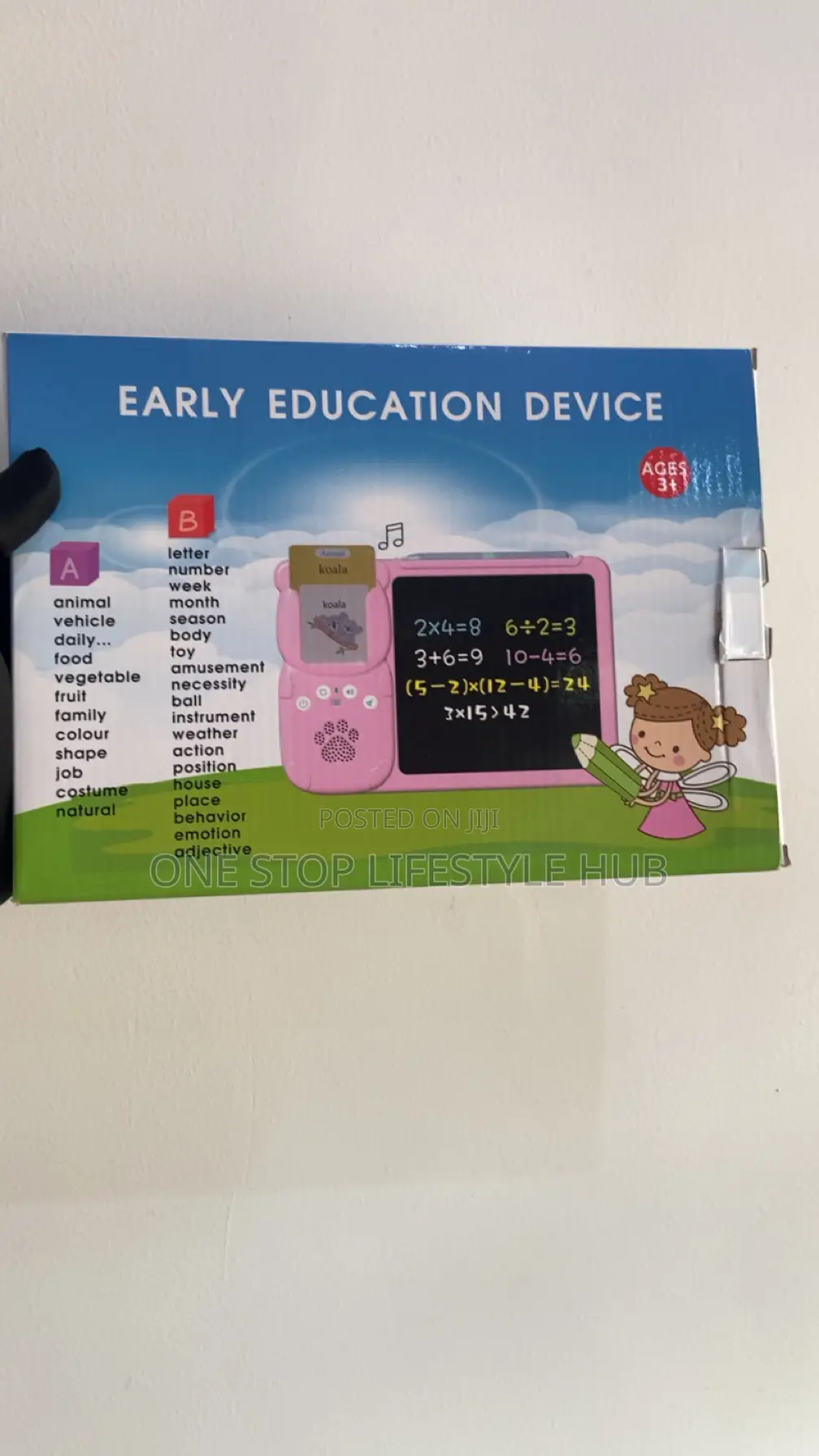 Early Education Device With LCD Writing Tablet Talking Flash Cards